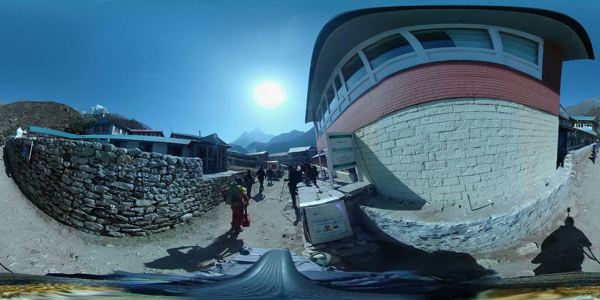 Street view near Everest View Lodge & Restaurant, Namche Bazaar
