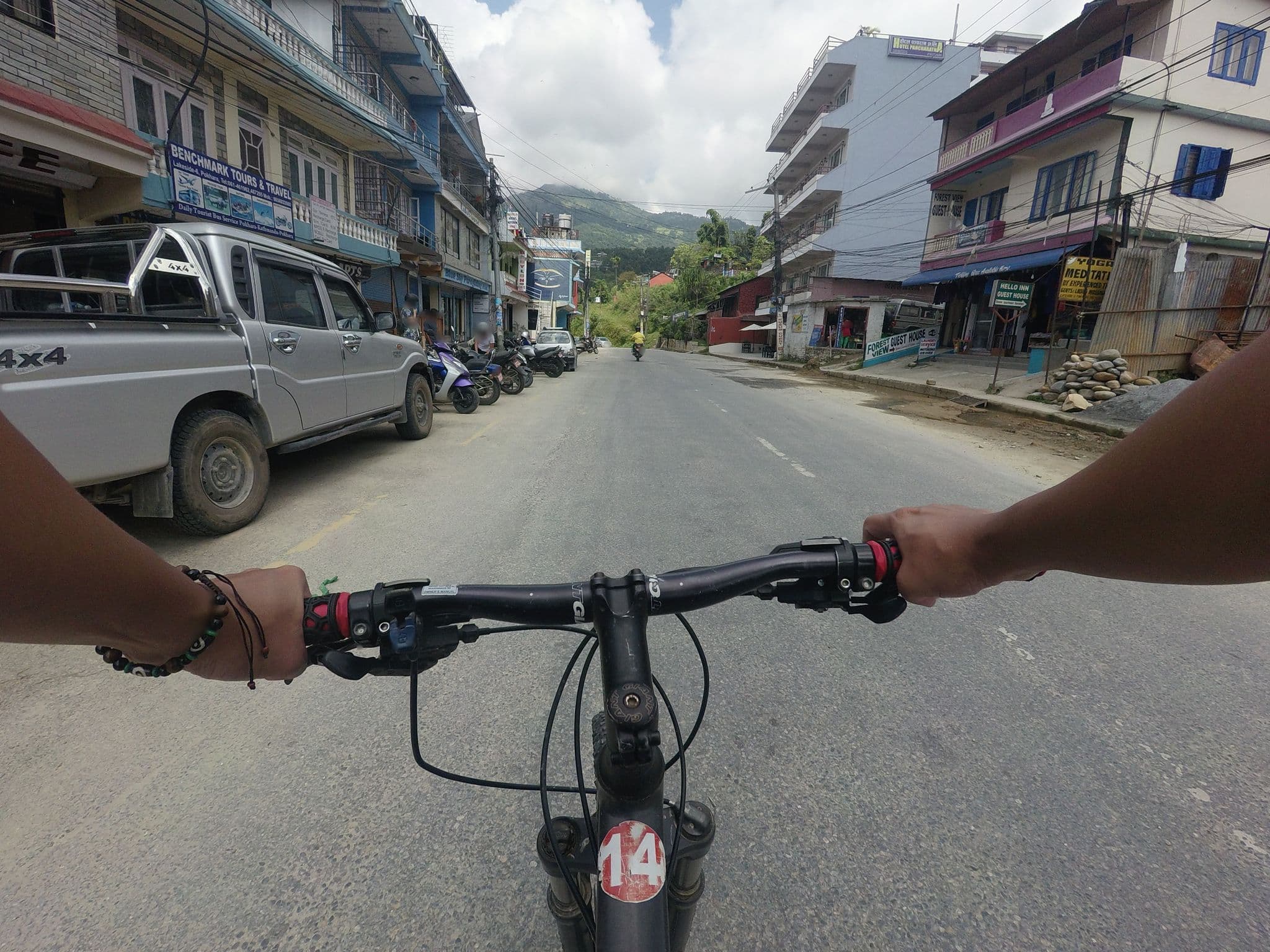 Street view near Forest View Guest House, Pokhara