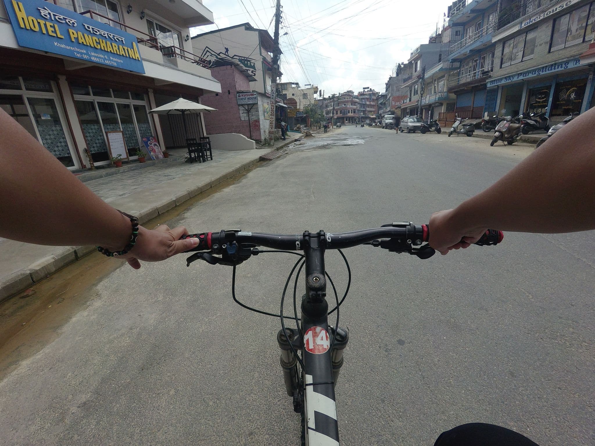 Street view near Hotel Pancharatna, Pokhara
