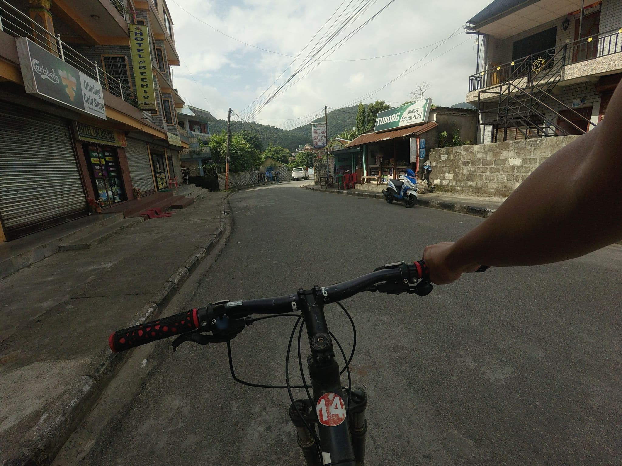 Street view near The Beehive, Pokhara