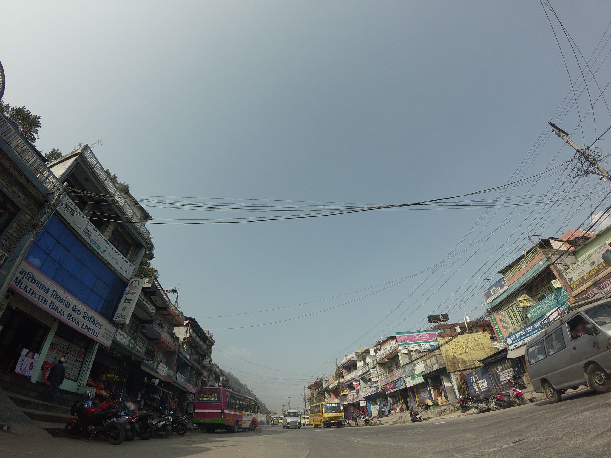 Street view near Hotel Milan, Pokhara