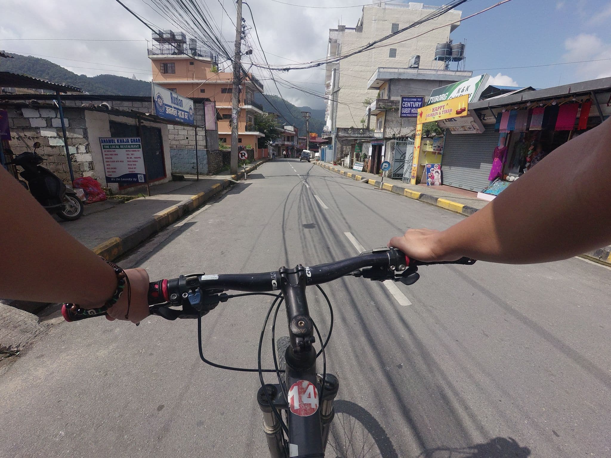 Street view near Century Guest House, Pokhara