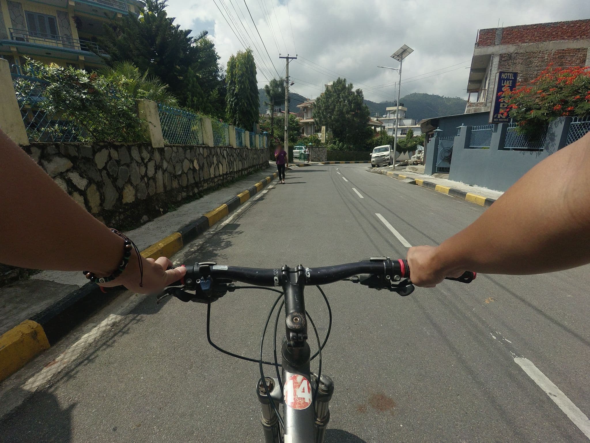 Street view near Hotel Deep Oasis, Pokhara