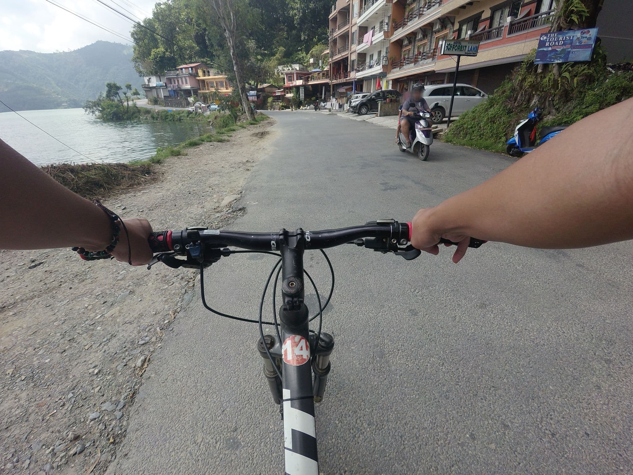 Street view near Night Trails, Pokhara