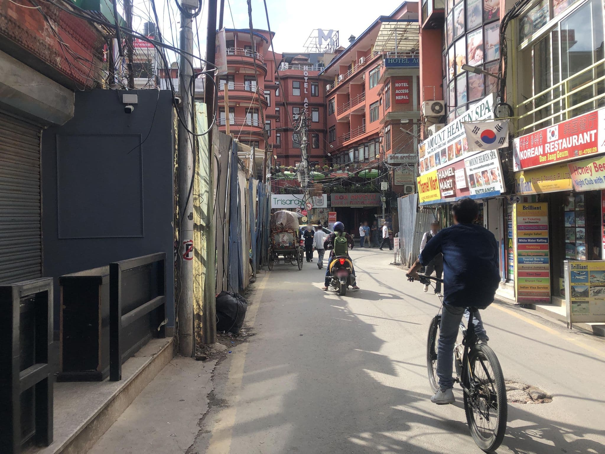 Street view near Hotel Potala, Kathmandu