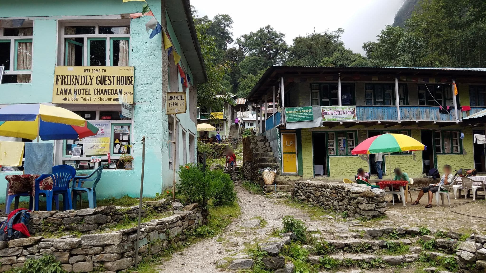 Street view near Friendly Guest House, Chapali̇̄ Bhaḍrakāli̇̄
