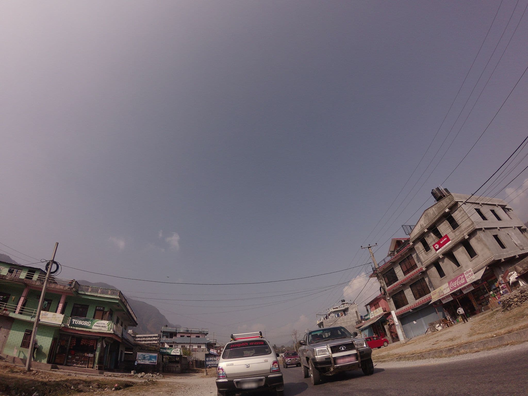 Street view near Old Durbar Guest House, Pokhara