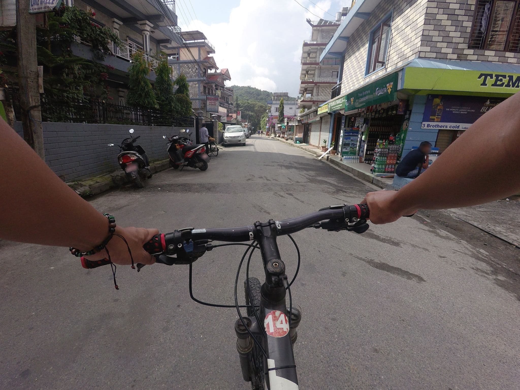 Street view near Hotel Durbar Inn, Pokhara