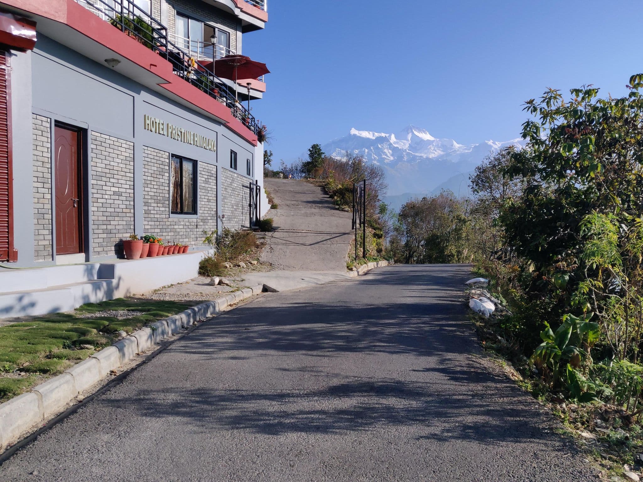 Street view near Sunrise Guest House, Pokhara