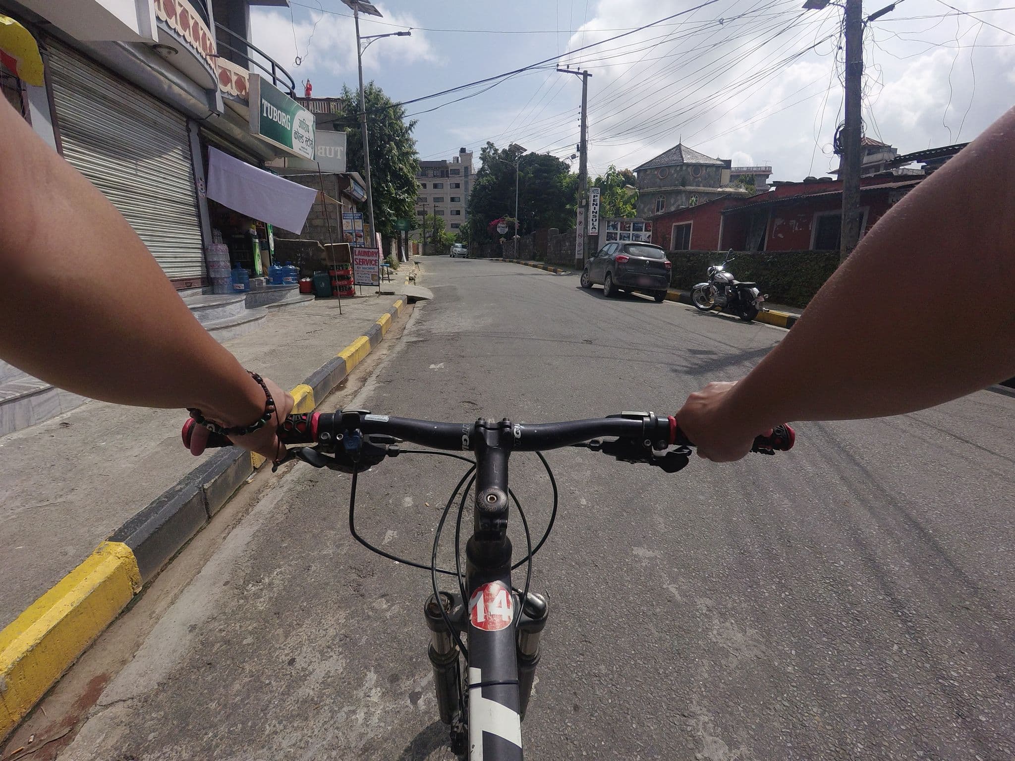Street view near Sanctuary Lodge Pokhara, Pokhara — © GOwin (CC BY-SA · Mapillary)