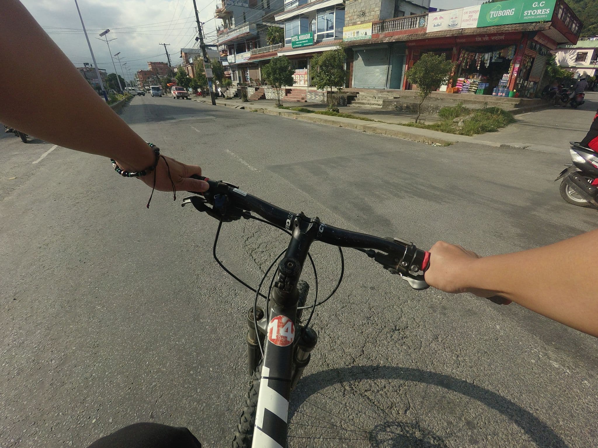 Street view near Hotel Evy Inn, Pokhara