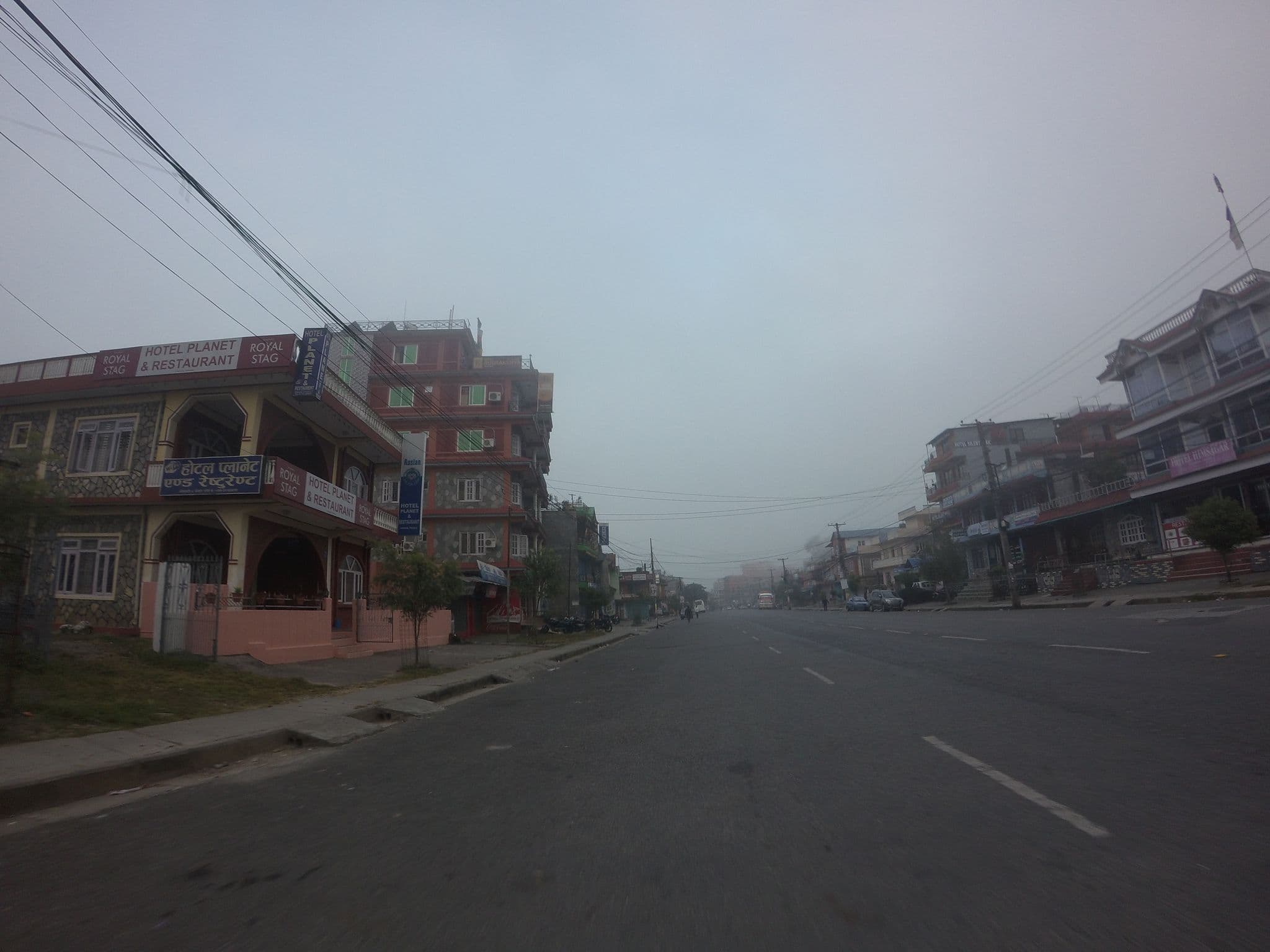 Street view near Hotel Planet, Pokhara