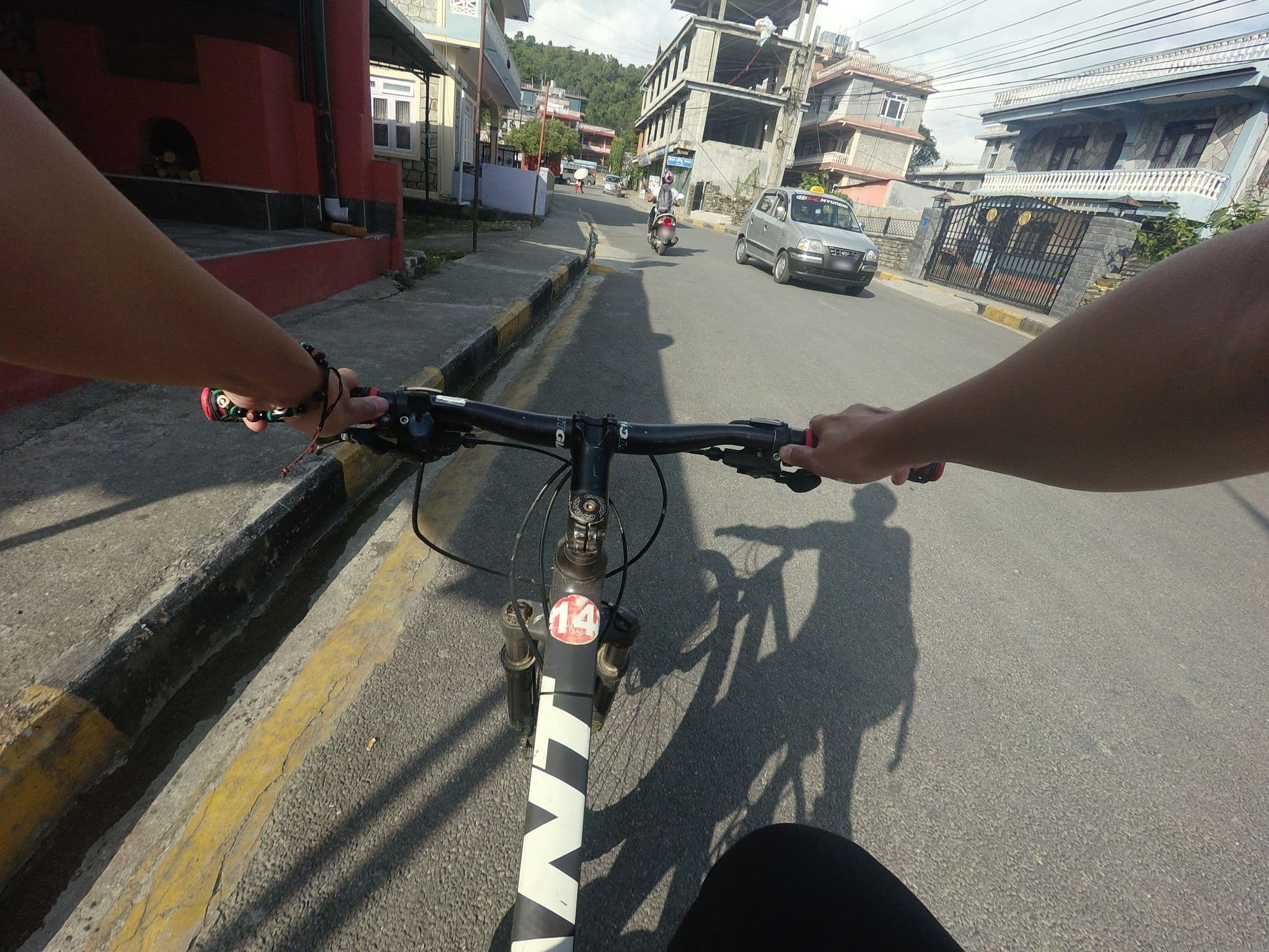Street view near Hotel Public Choice, Pokhara