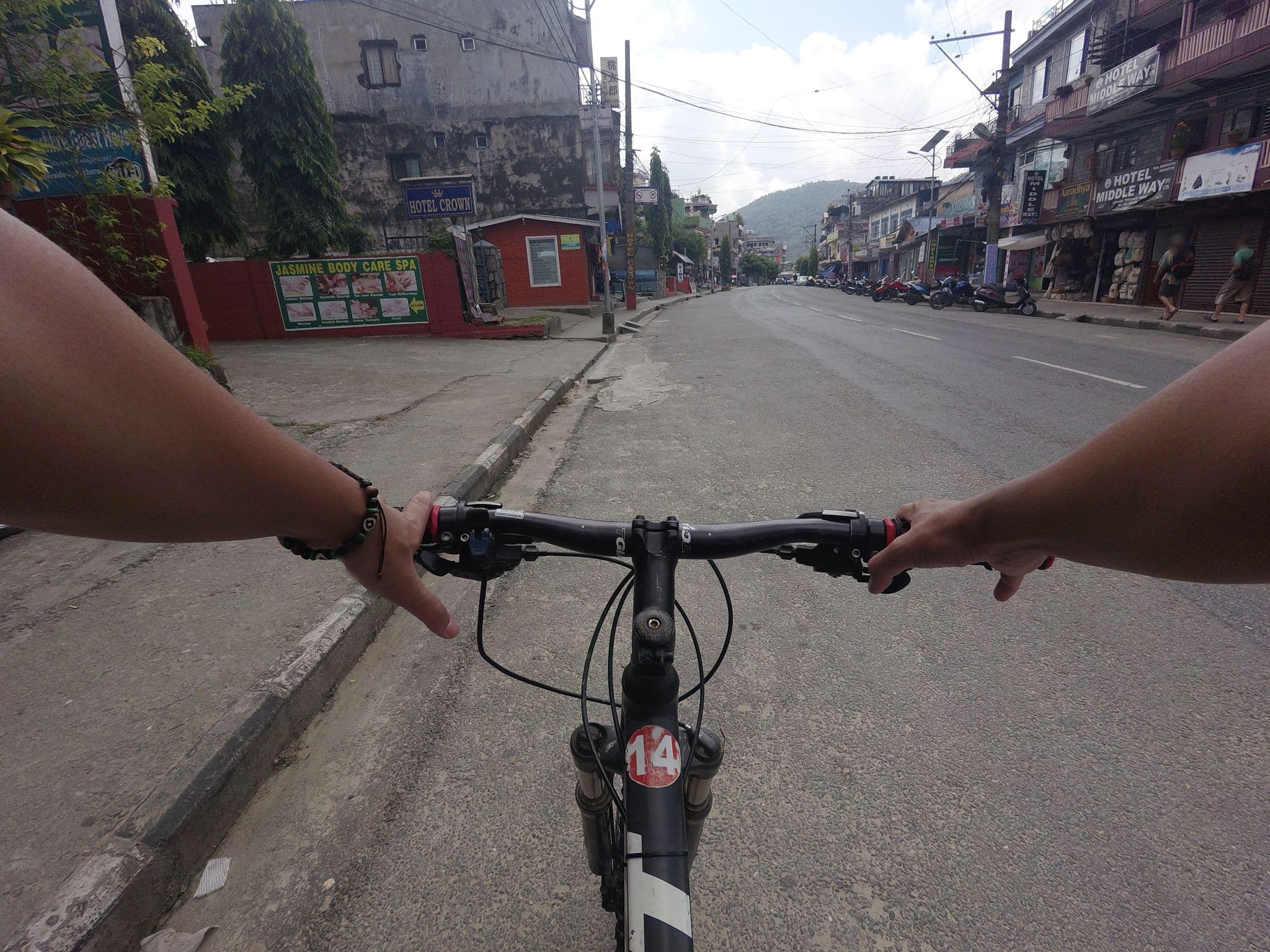 Street view near Hotel Lagoon, Pokhara