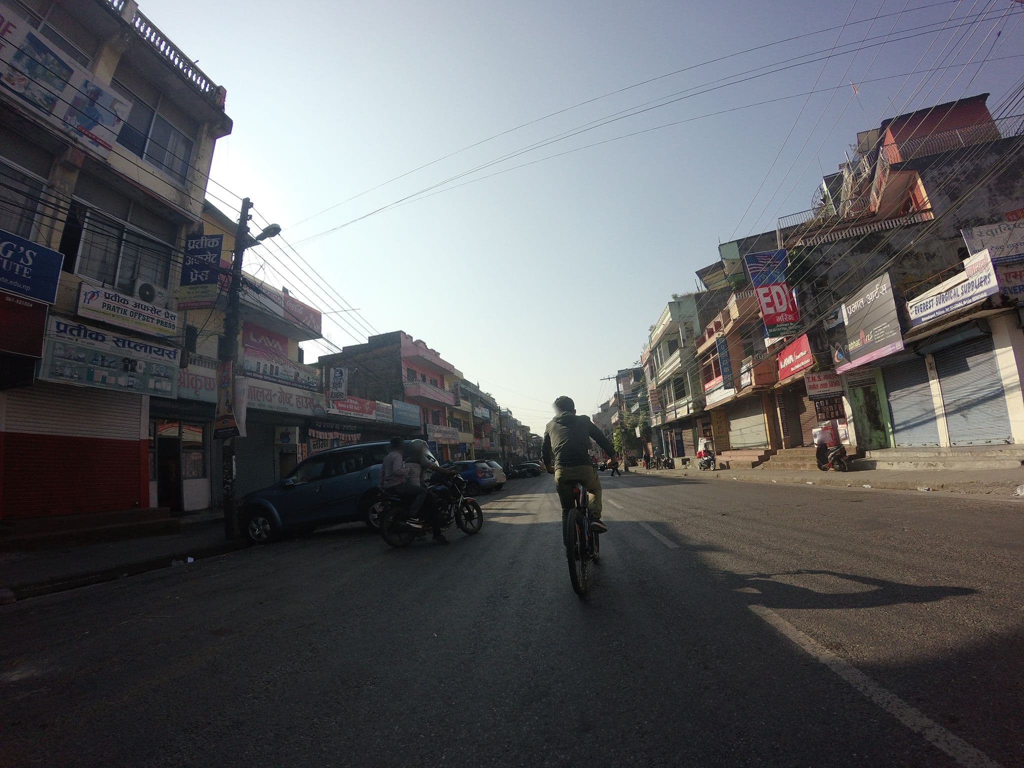 Street view near Shree Krishna Vojanalaya & Guest House, Pokhara