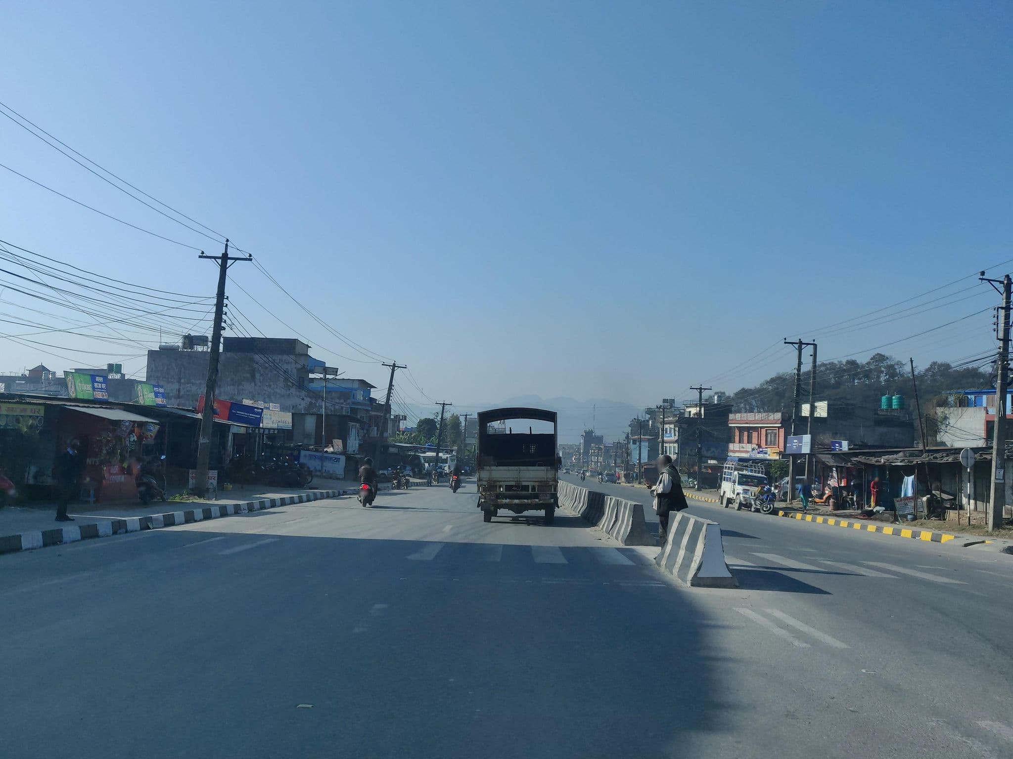 Street view near Sahara Guesthouse, Pokhara