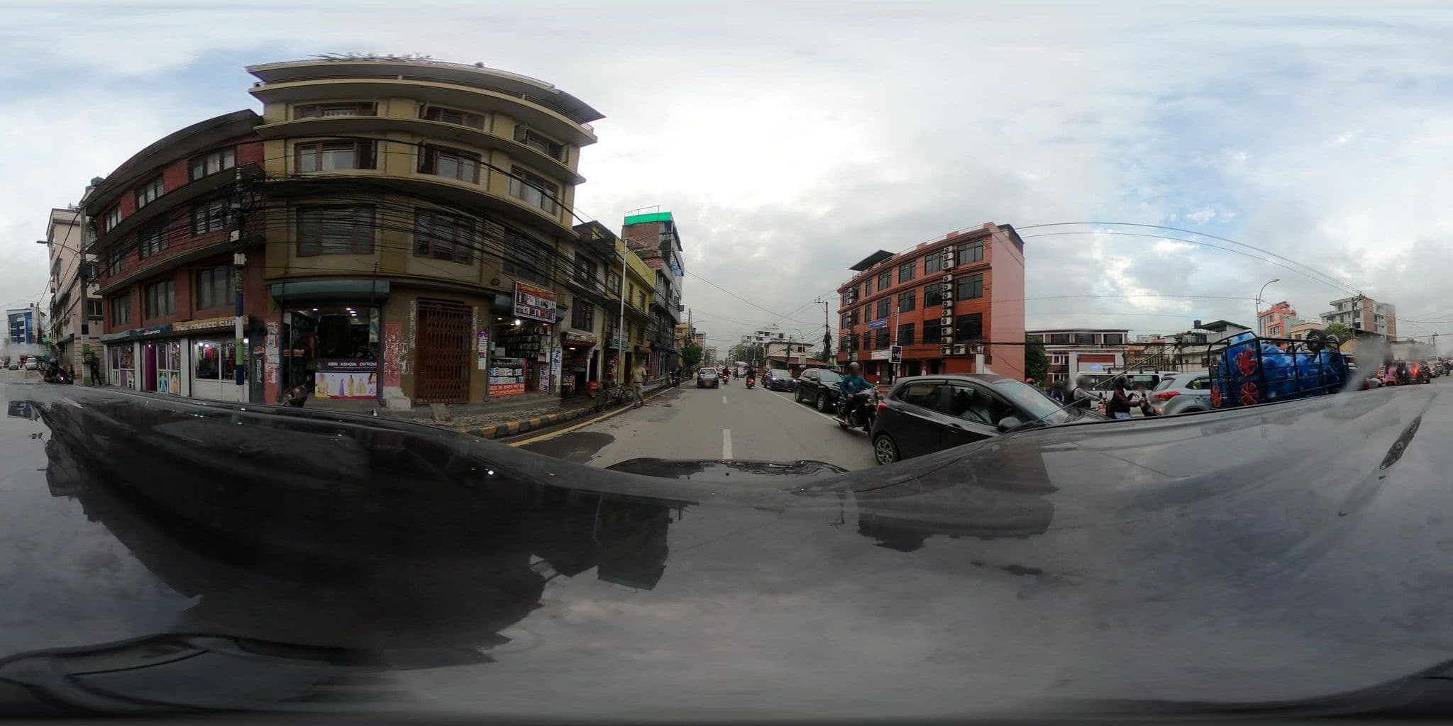 Street view near Crush Candy Hotel, Kathmandu