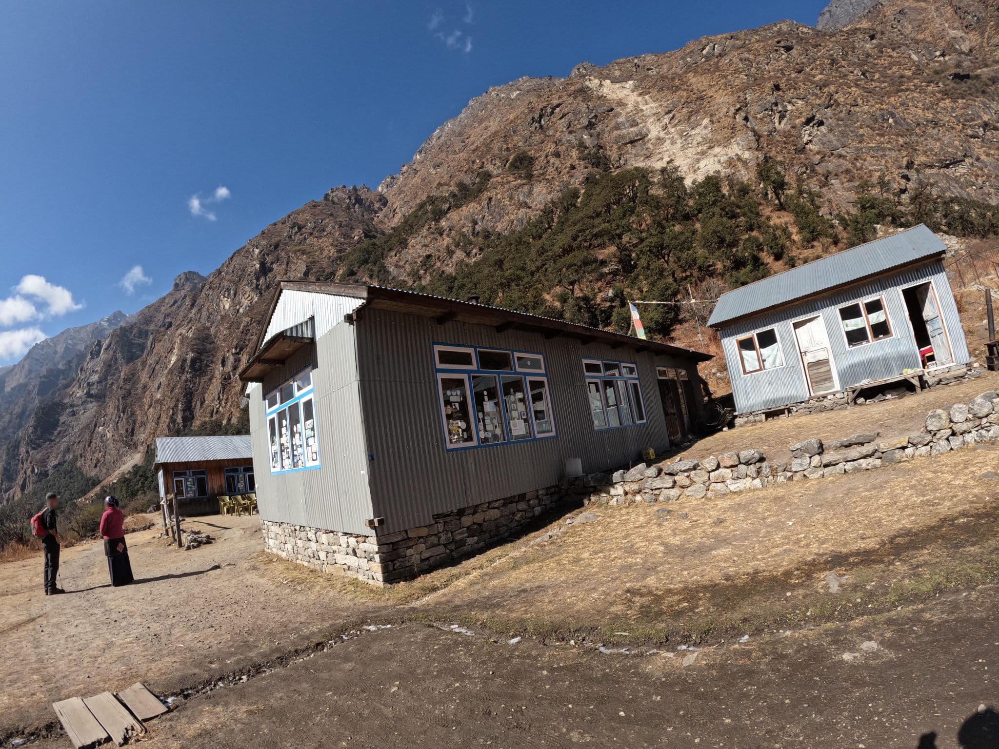 Street view near Hotel Tibetan, Chapali̇̄ Bhaḍrakāli̇̄