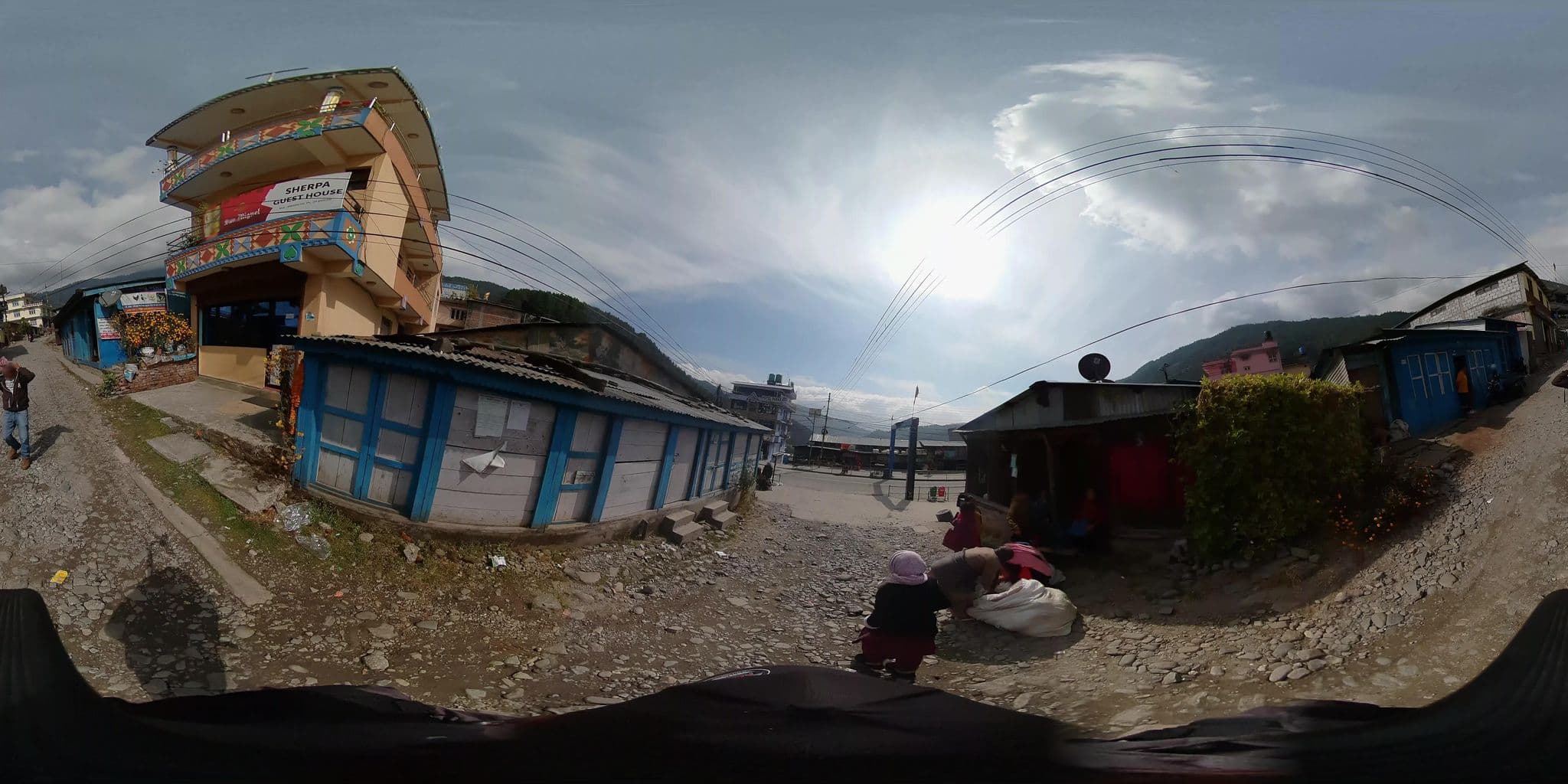 Street view near Sherpa Guest House and Resurant, Chari̇̄koṭ — © rajbikram (CC BY-SA · Mapillary)