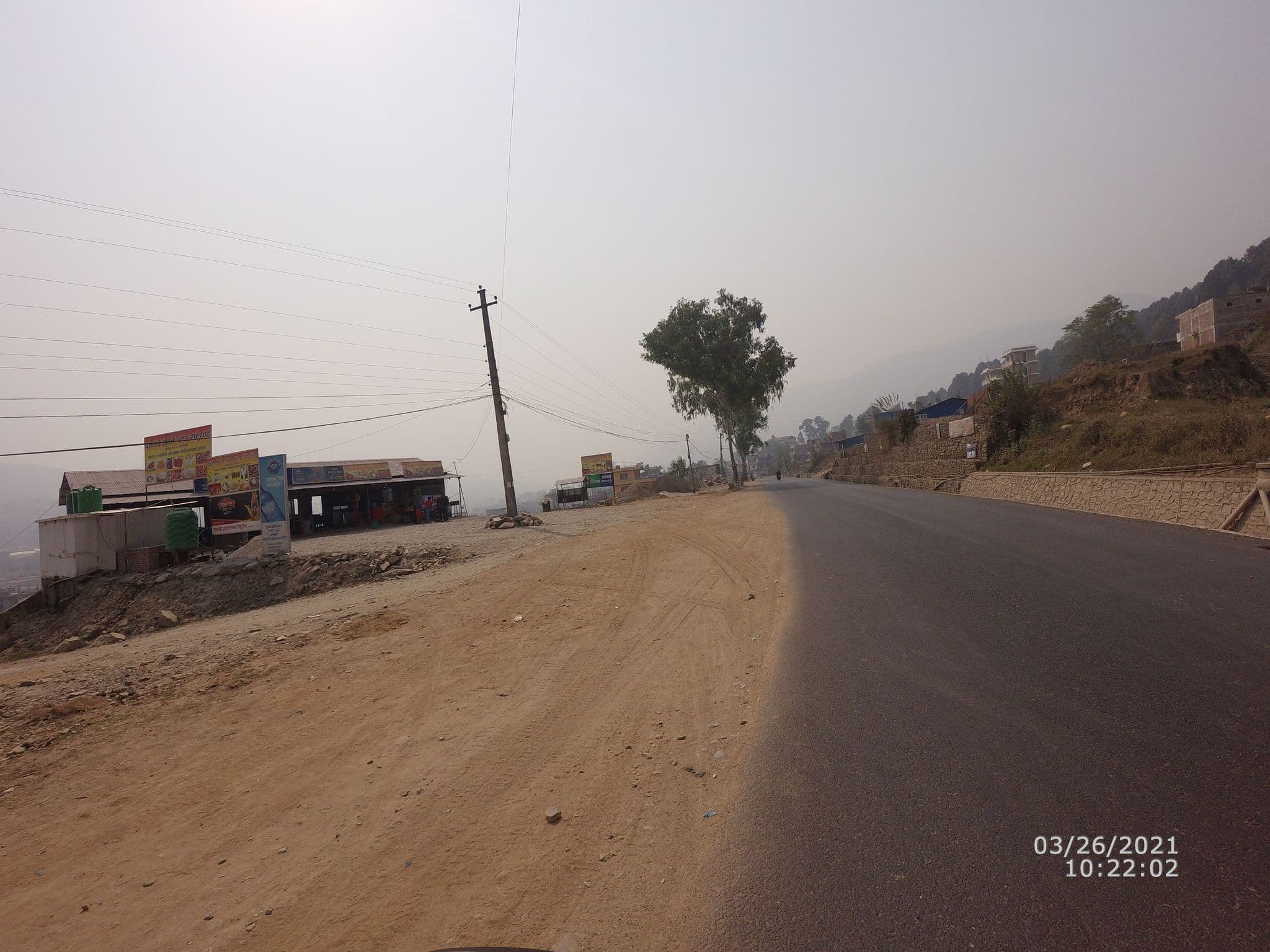 Street view near Dashvai Hotel and Restaurant, Dhulikhel — © roshanpoudel14 (CC BY-SA · Mapillary)