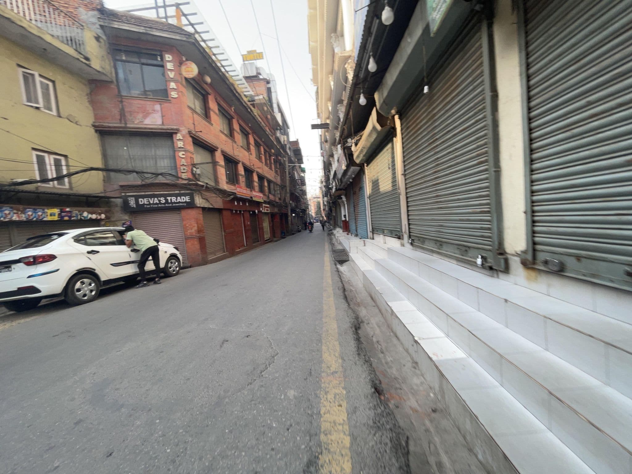 Street view near Hotel Nepal Tara, Kathmandu — © vagrant42 (CC BY-SA · Mapillary)