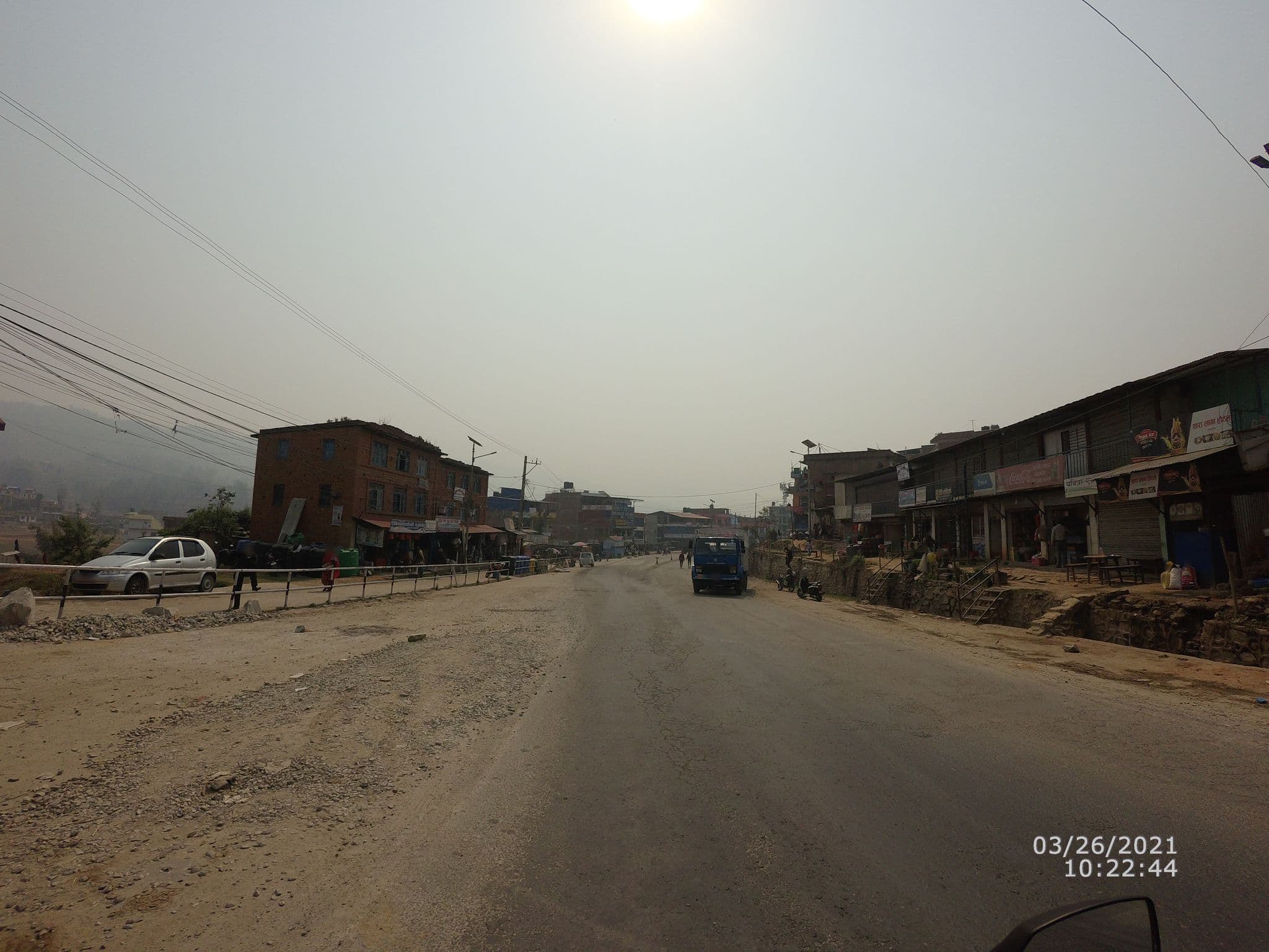 Street view near Sahara hotel, Dhulikhel — © roshanpoudel14 (CC BY-SA · Mapillary)