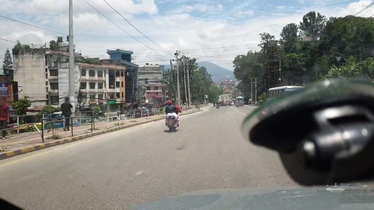 Street view near Sagarmatha top guest house, Kathmandu — © roadroid (CC BY-SA · Mapillary)