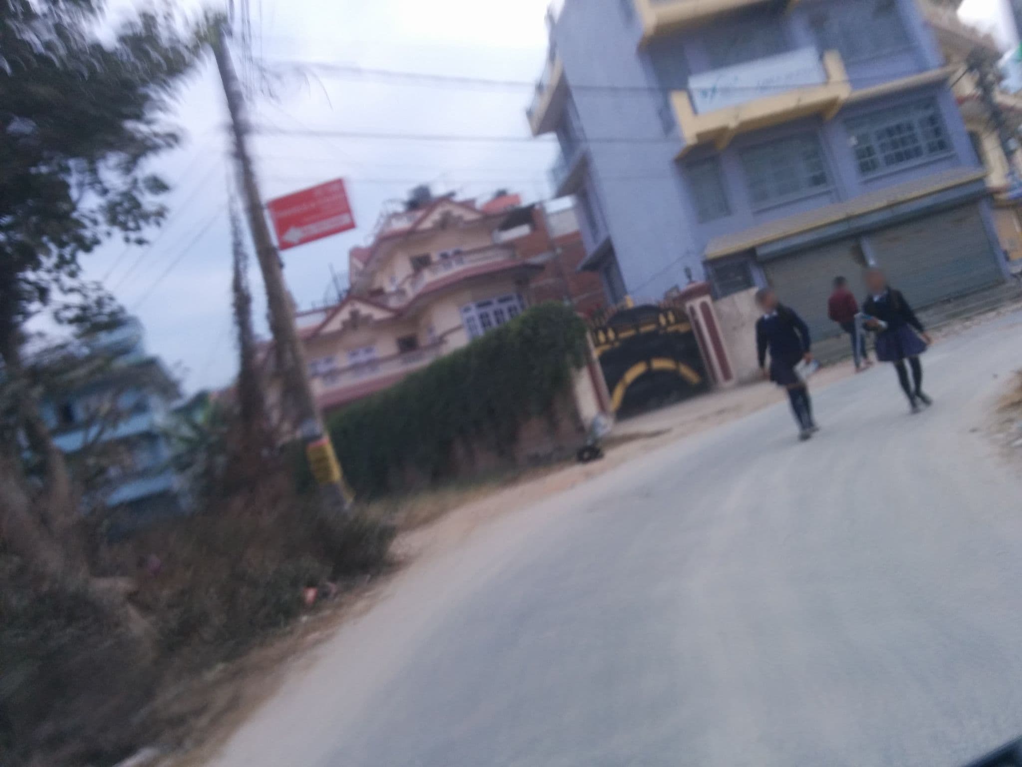 Street view near Angel Residence Girls Hostel, Ki̇̄rtipur — © sarugthapa (CC BY-SA · Mapillary)