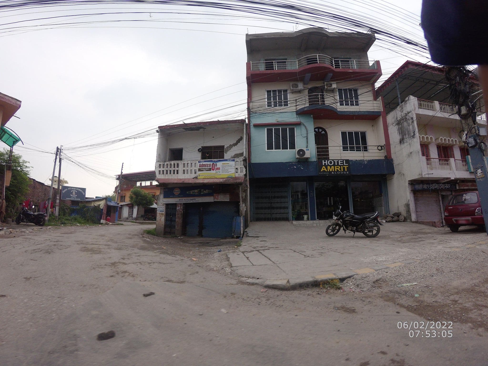 Street view near Hotel Amrit, Siddharthanagar — © gauravparajuli09 (CC BY-SA · Mapillary)