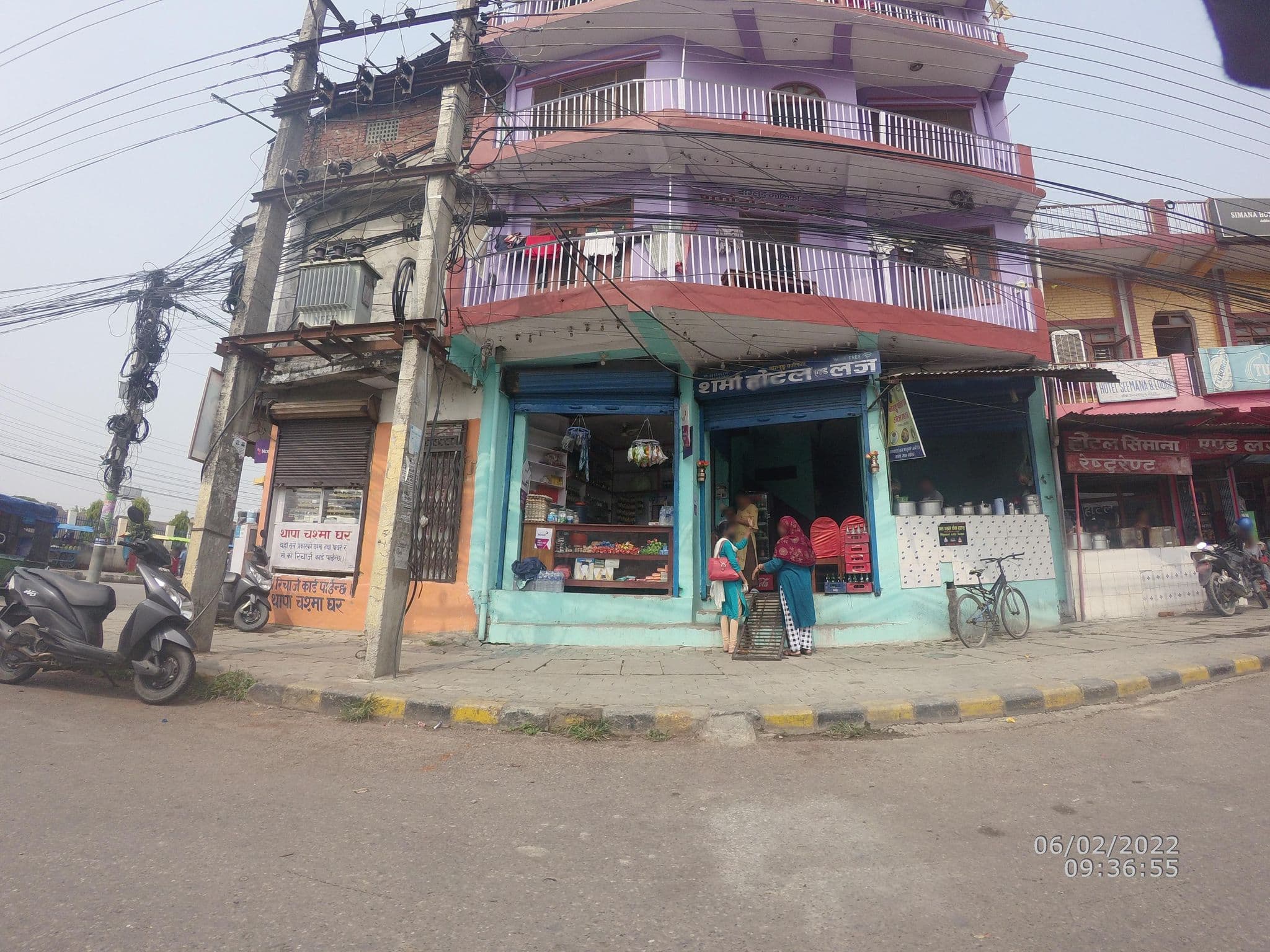 Street view near Hotel Simana and Lodge Restaurant, Siddharthanagar — © gauravparajuli09 (CC BY-SA · Mapillary)