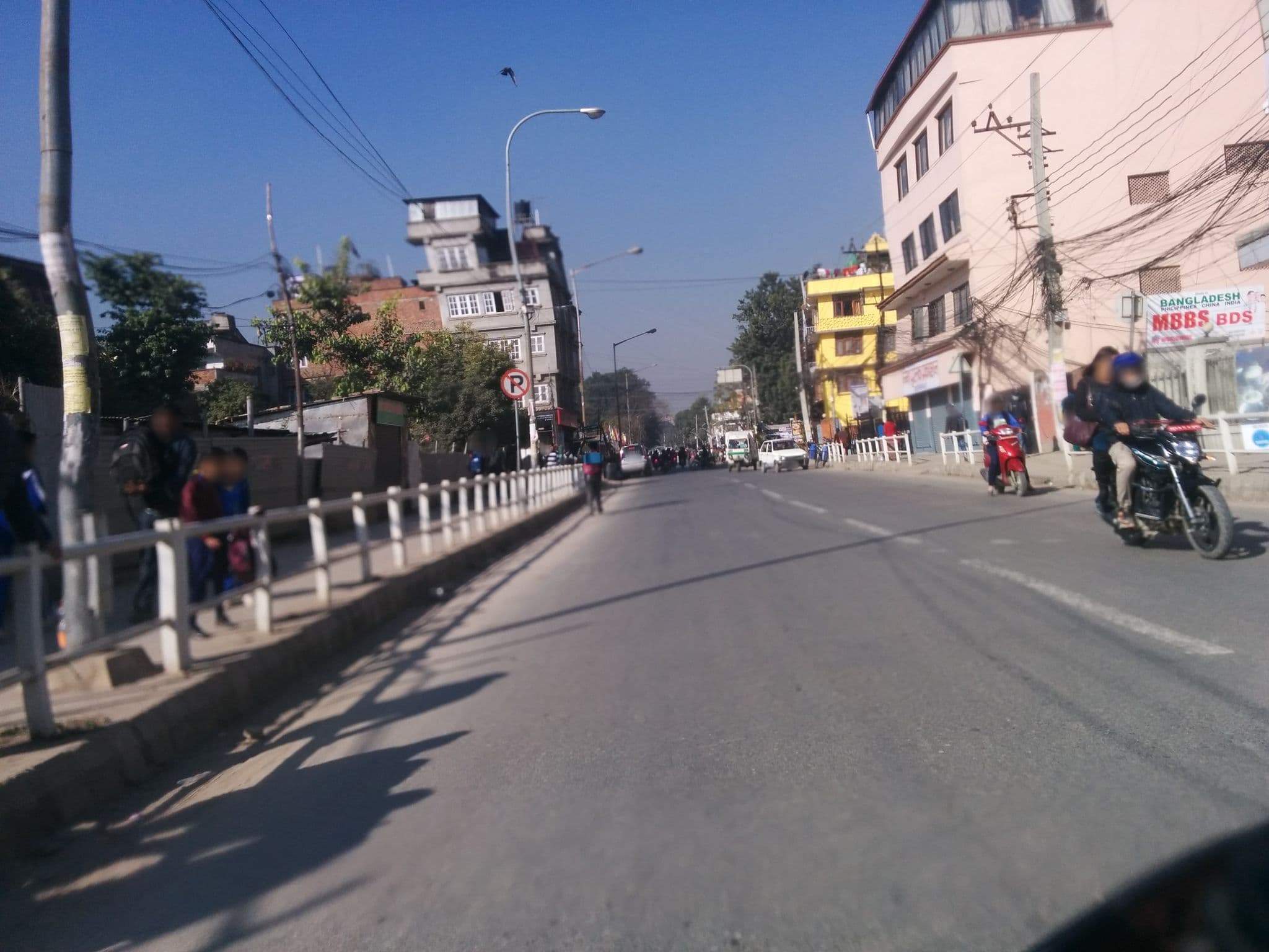 Street view near Aruna Girls Hostel, Kathmandu