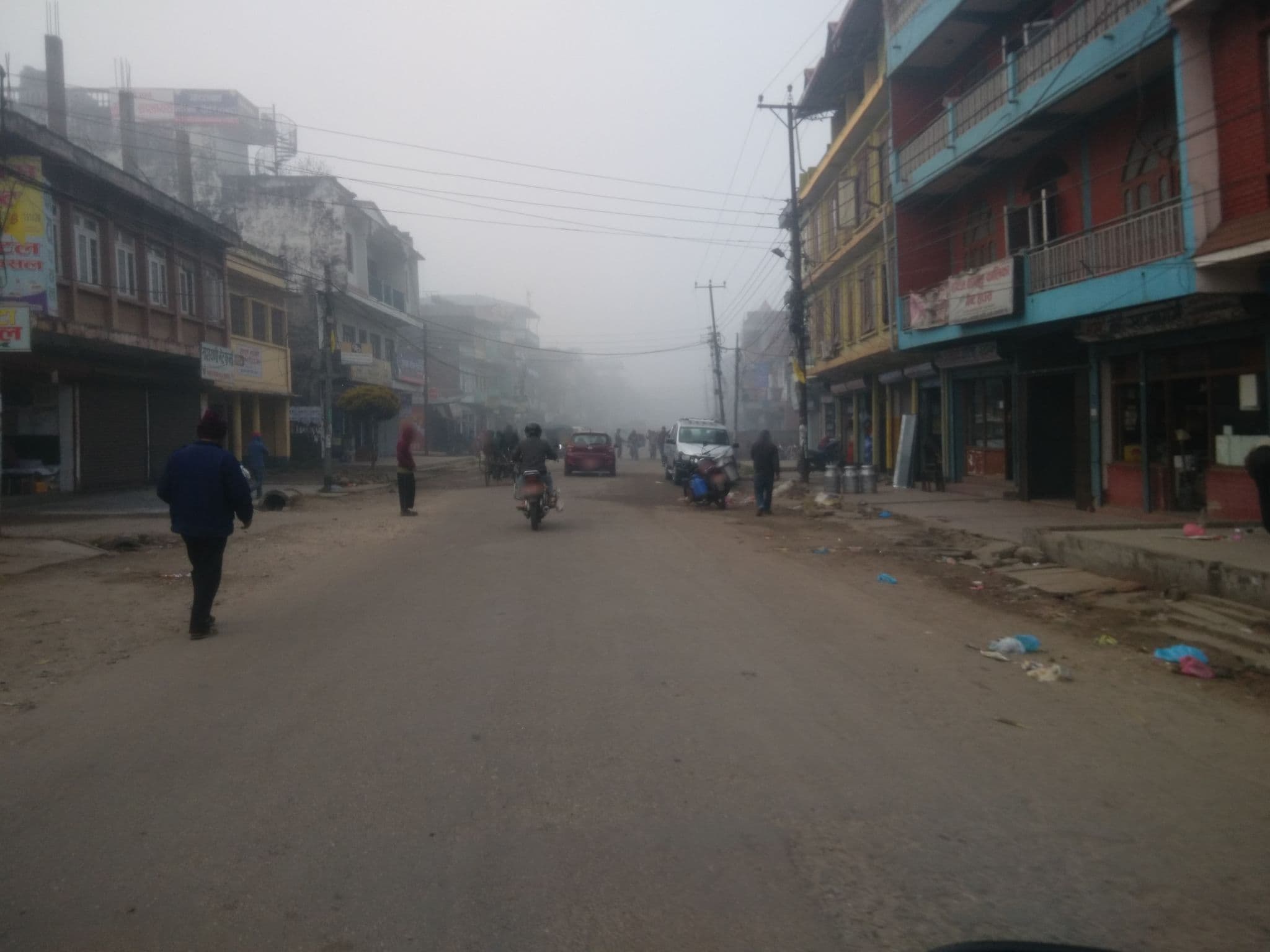Street view near New Hotel Jhamkavet Restaurant & Guest House, Bharatpur