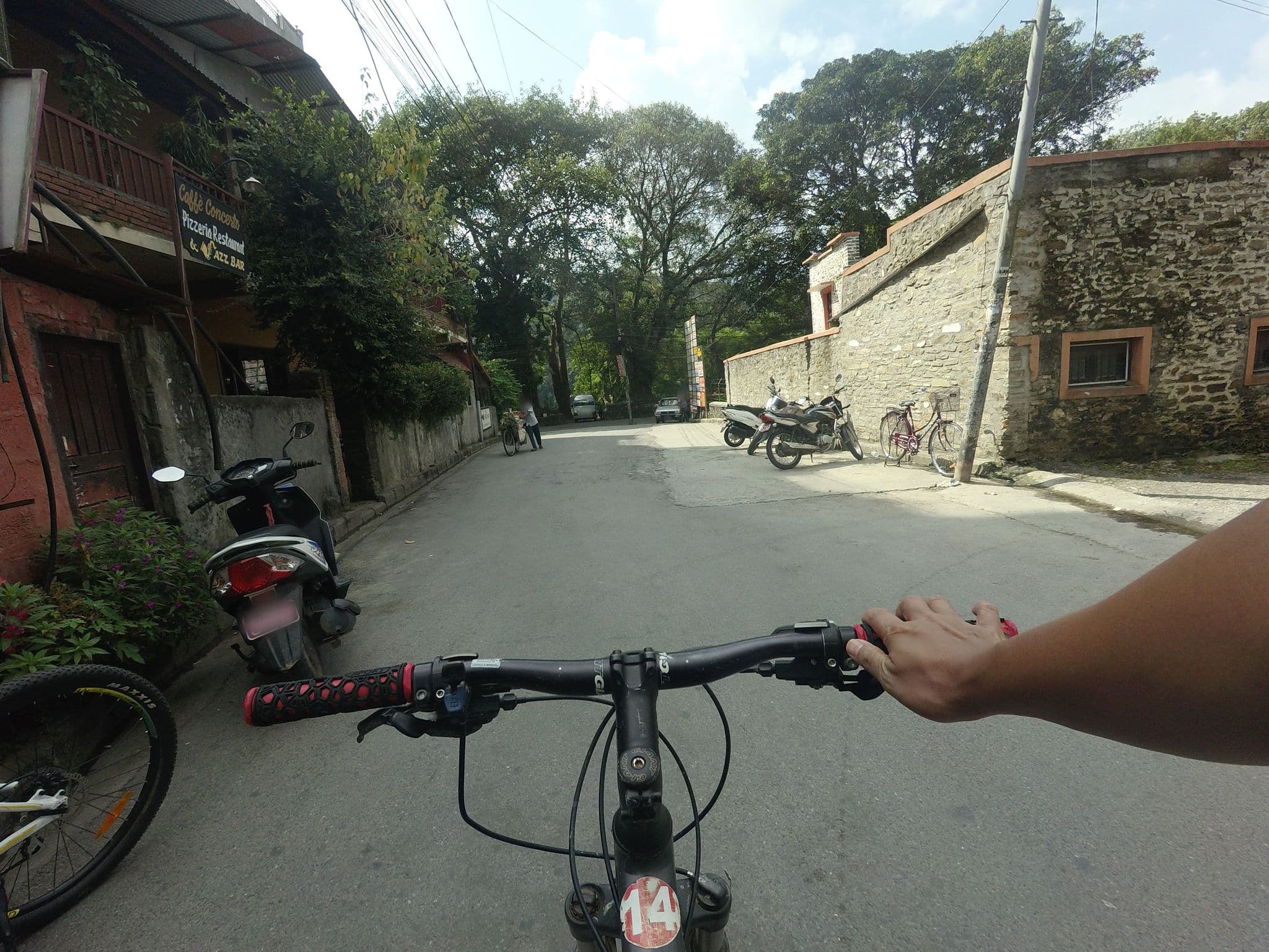 Street view near Hôtel Lake Mahal, Pokhara — © GOwin (CC BY-SA · Mapillary)