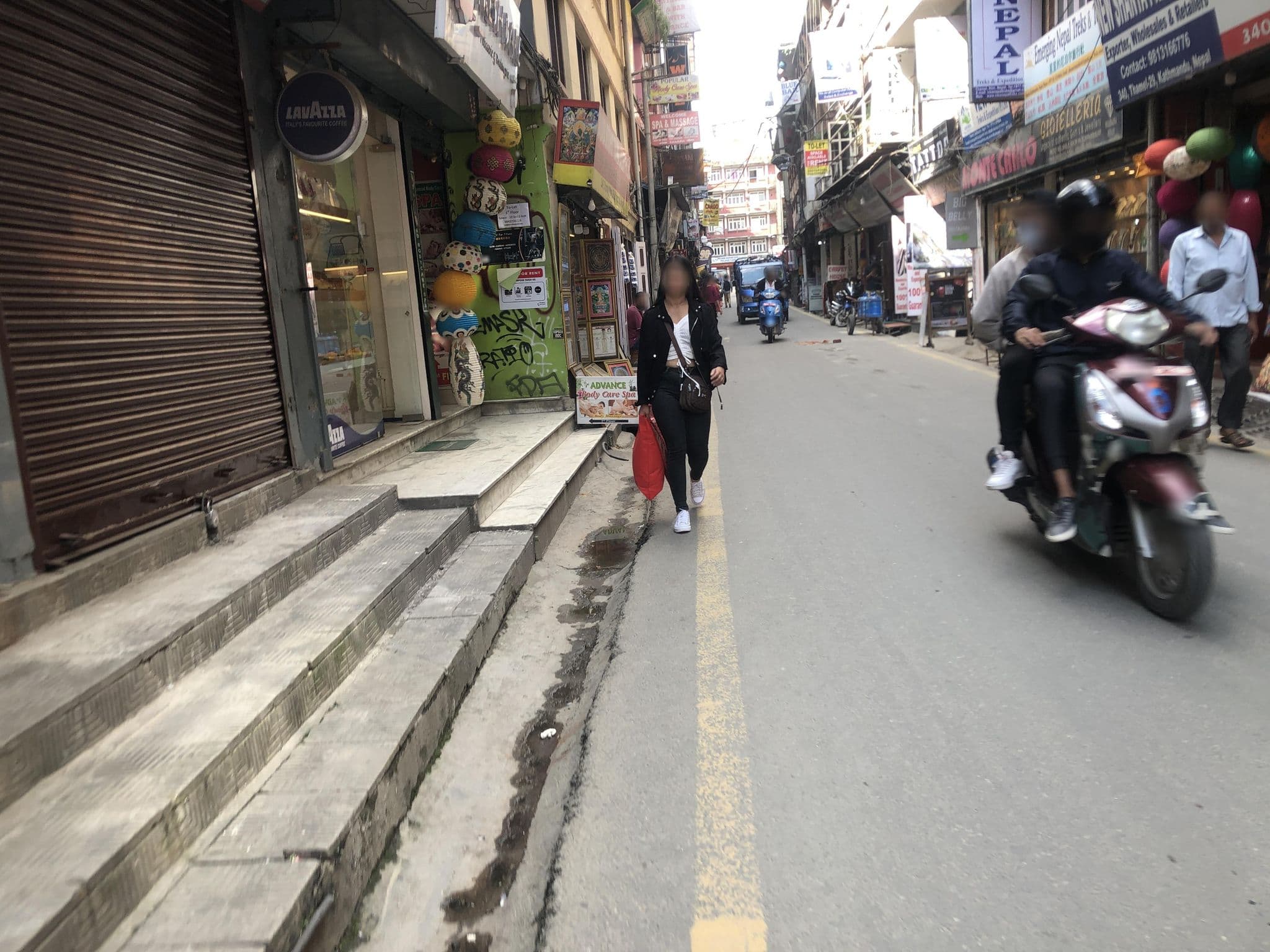 Street view near Hotel Silver Home, Kathmandu