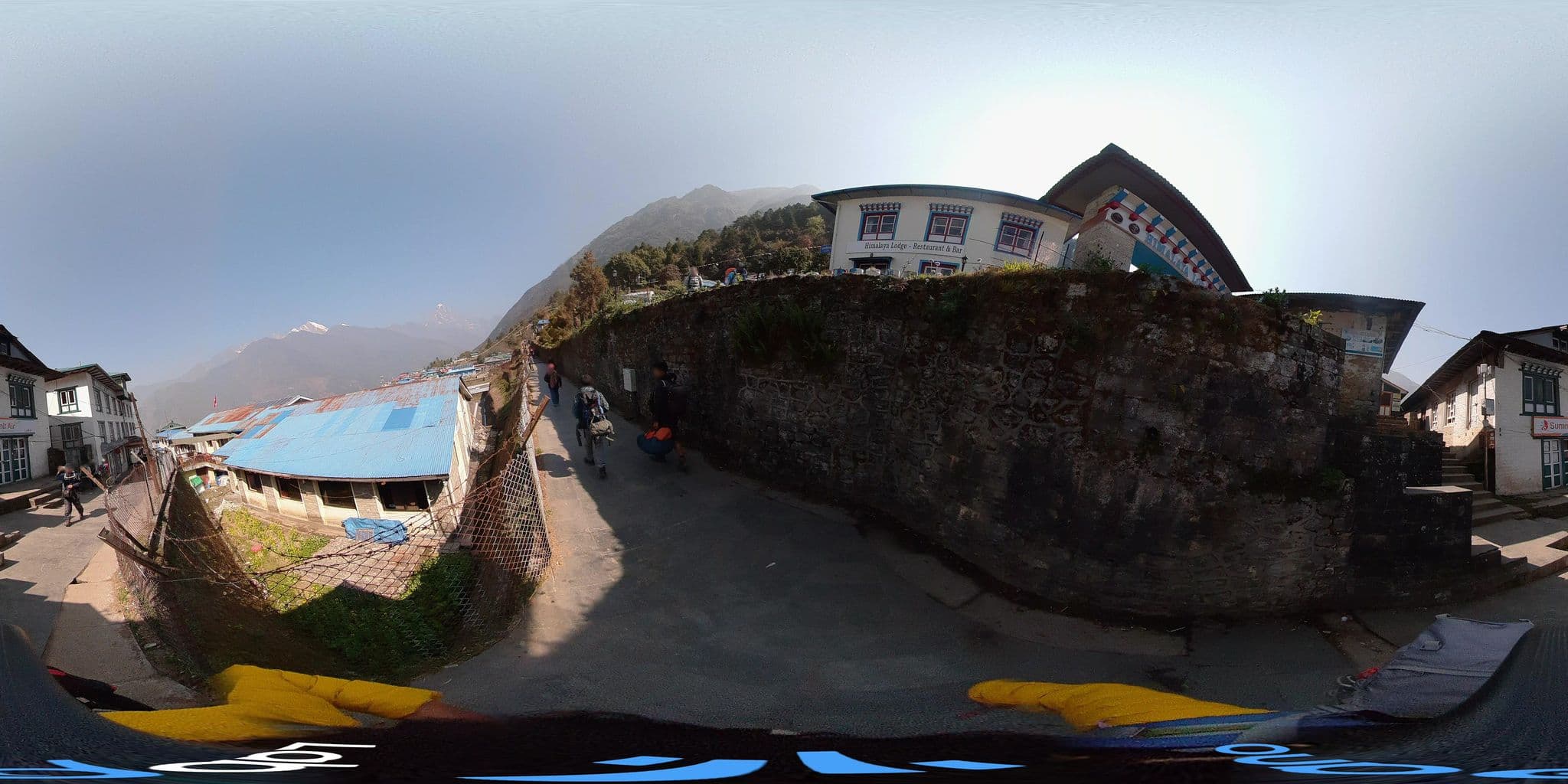 Street view near Hotel Sherpa, Namche Bazaar — © gallimaps (CC BY-SA · Mapillary)