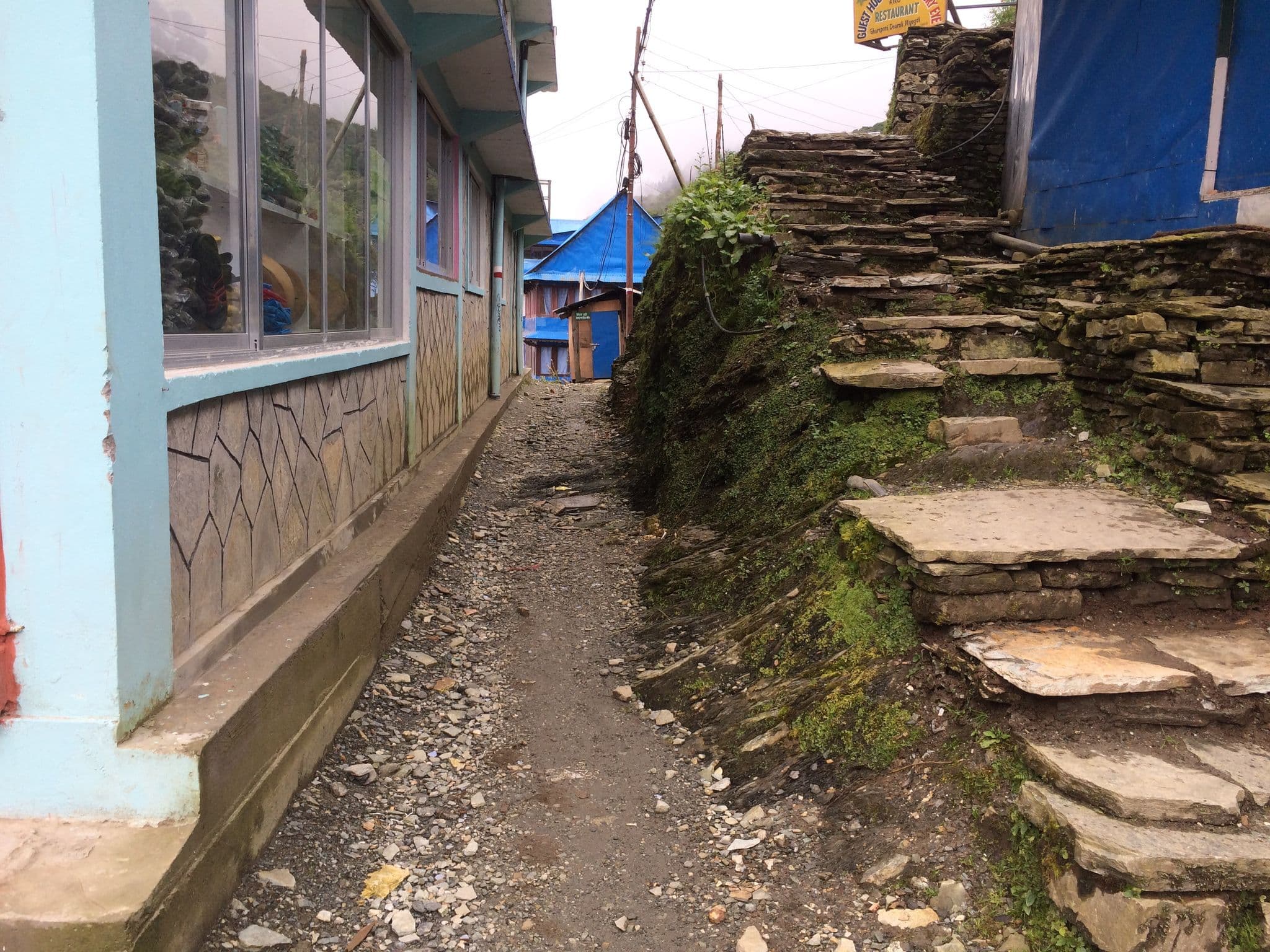 Street view near Dhaulagiri Lodge, Chitre
