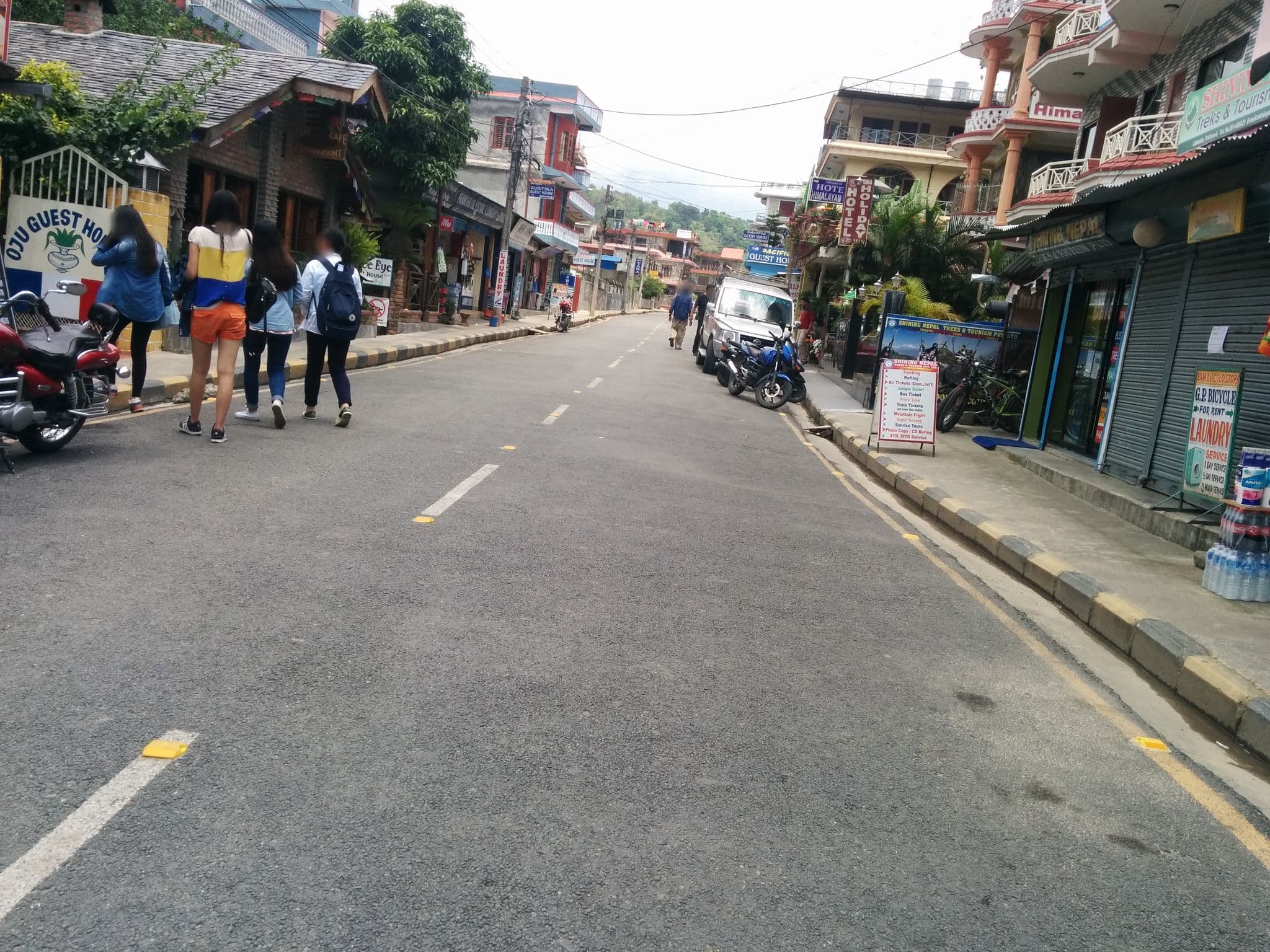 Street view near Hotel Fewa Holi Inn, Pokhara