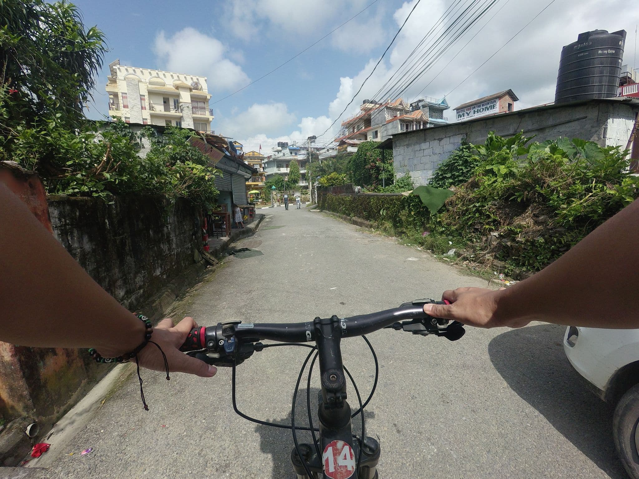 Street view near Hotel Delight Inn, Pokhara