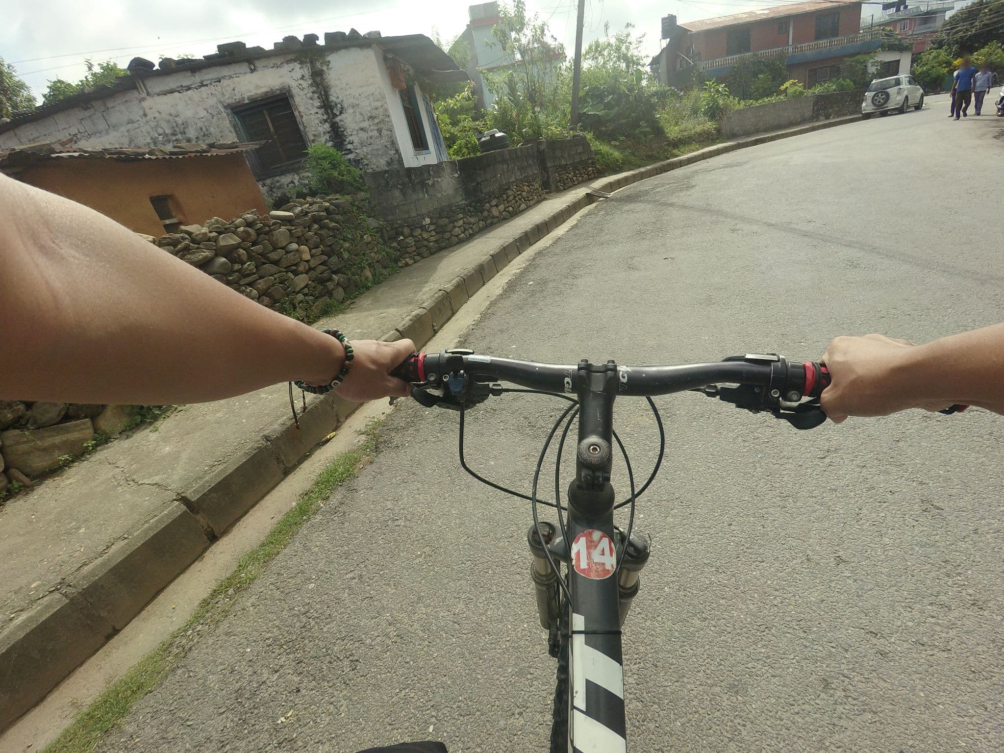 Street view near hotel beizing, Pokhara