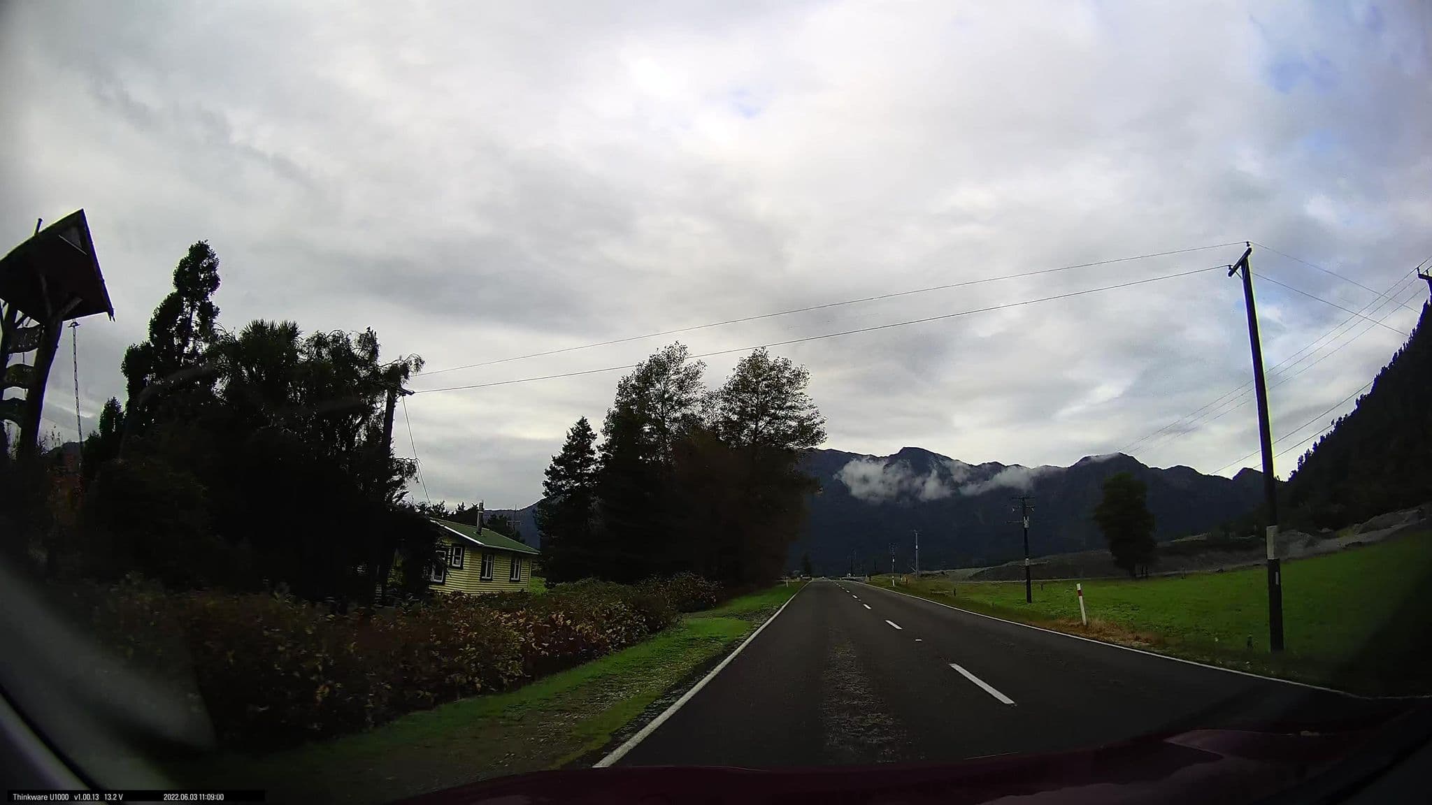 Street view near Wildside Backpackers, Hokitika