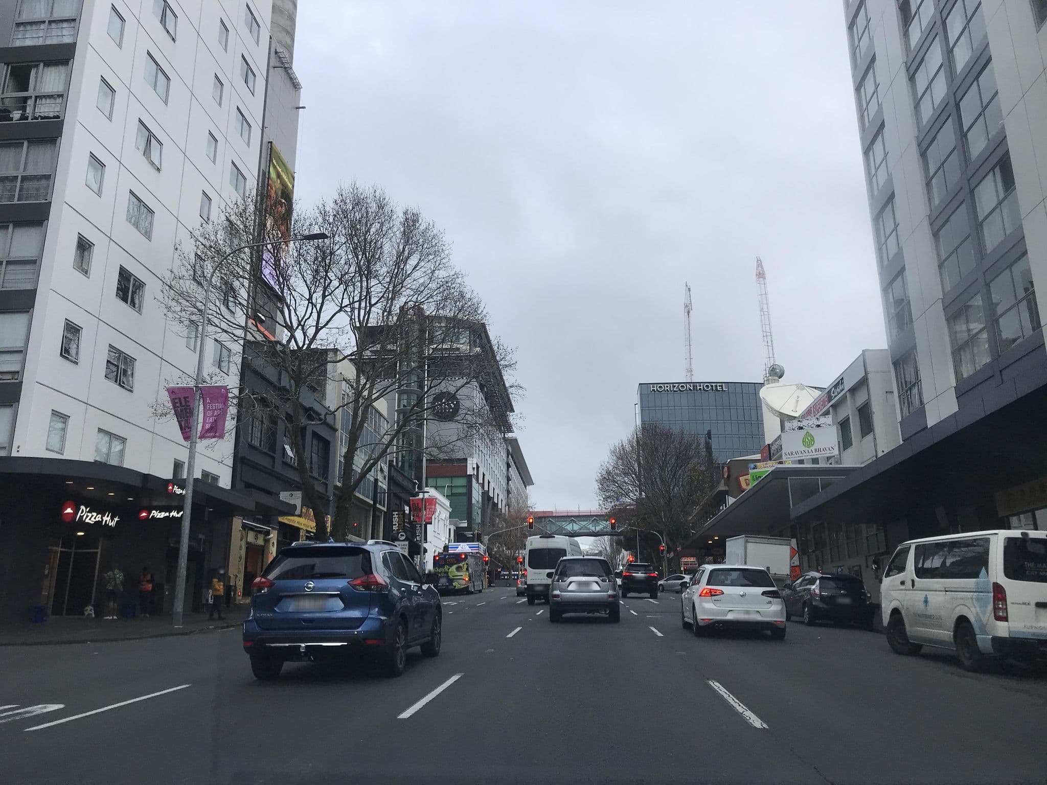 Street view near Metro Adventure Backpackers, Auckland — © rezakhorasani (CC BY-SA · Mapillary)