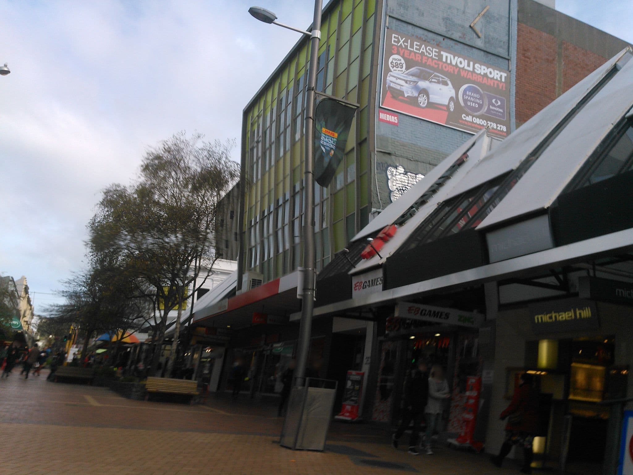 Street view near Aura Hotel, Te Aro — © weiji14 (CC BY-SA · Mapillary)