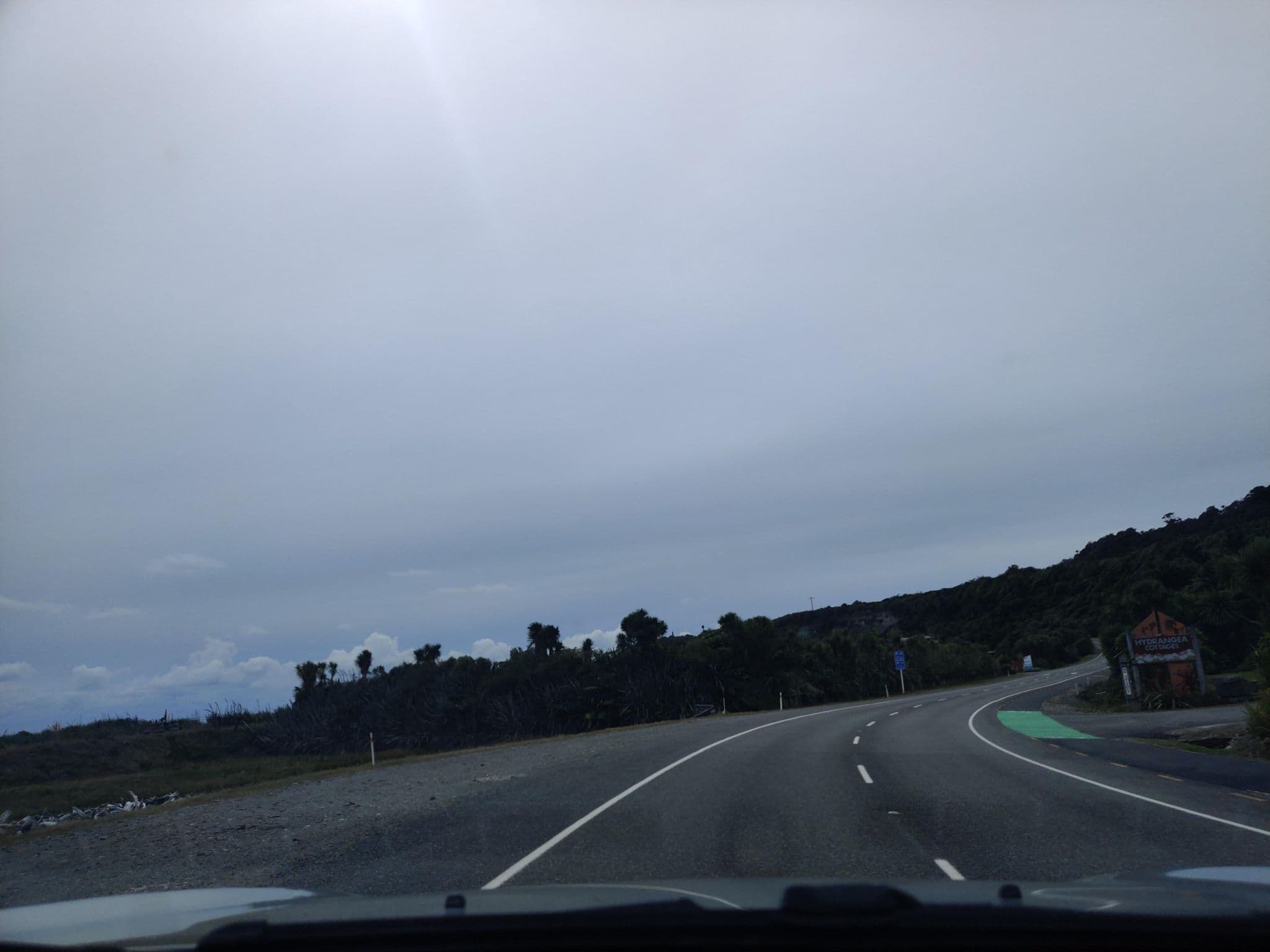 Street view near Hydrangea Cottages, Runanga — © elphix (CC BY-SA · Mapillary)