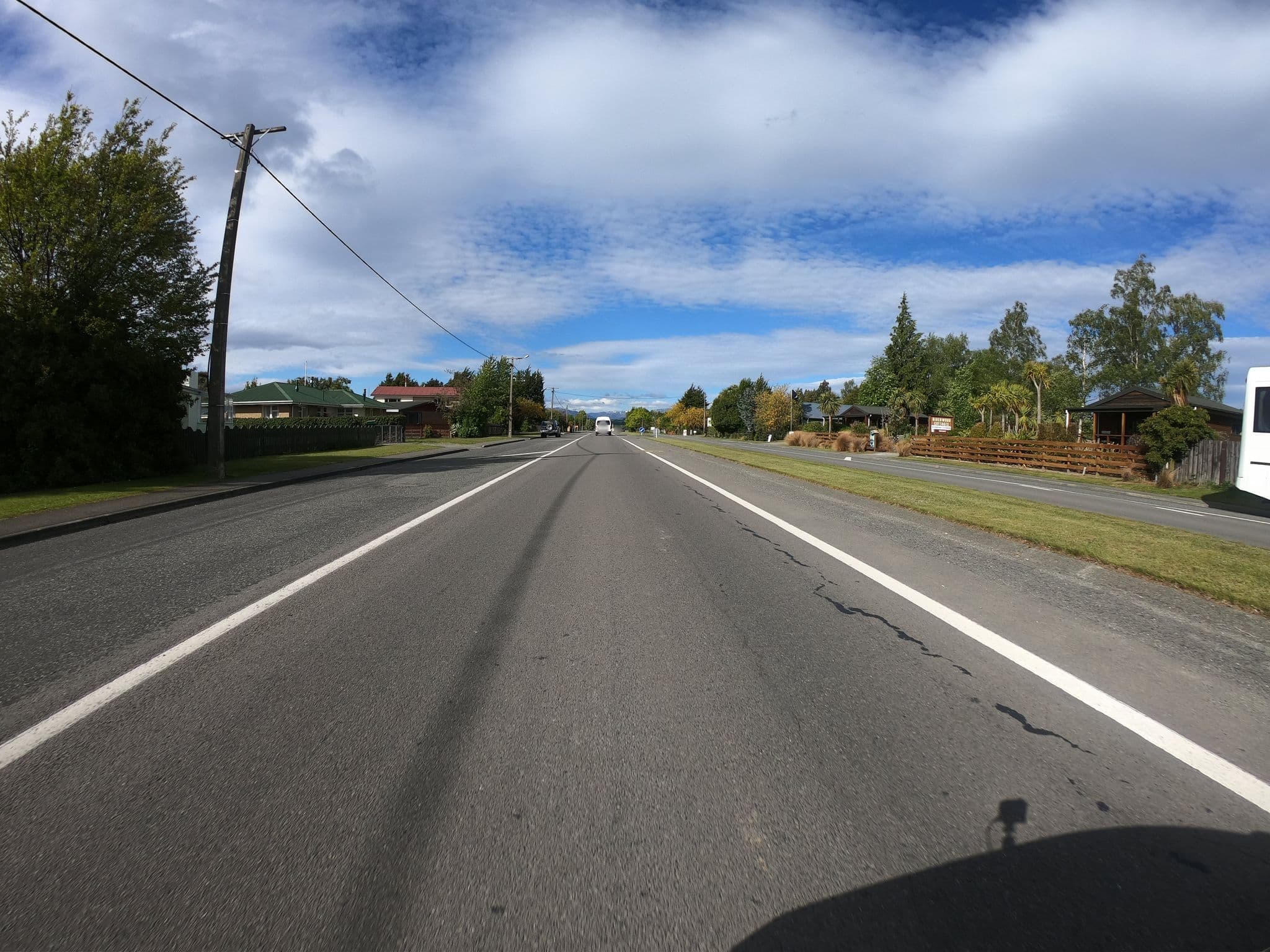 Street view near Birchwoid Cottages, Te Anau