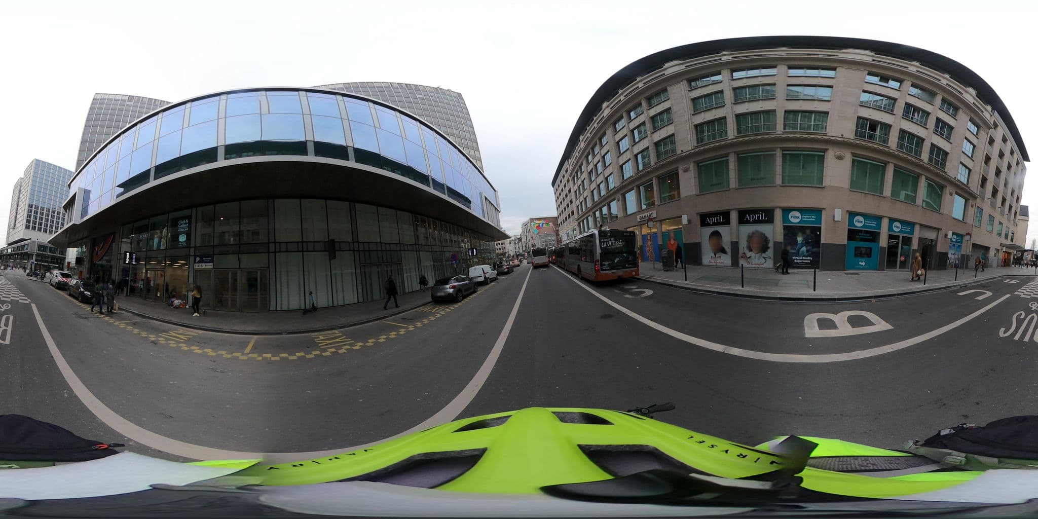 Street view near Adagio, Brussels — © Stefdegreef (CC BY-SA · Mapillary)