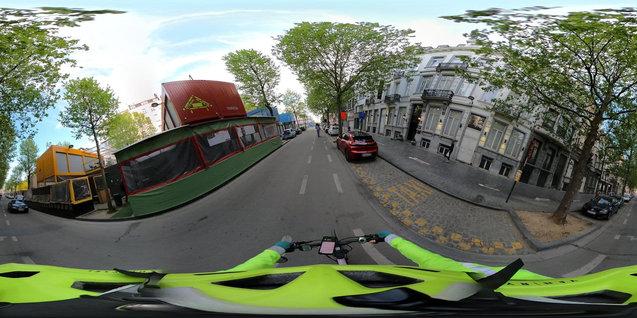 Street view near The Augustin, Brussels — © Stefdegreef (CC BY-SA · Mapillary)