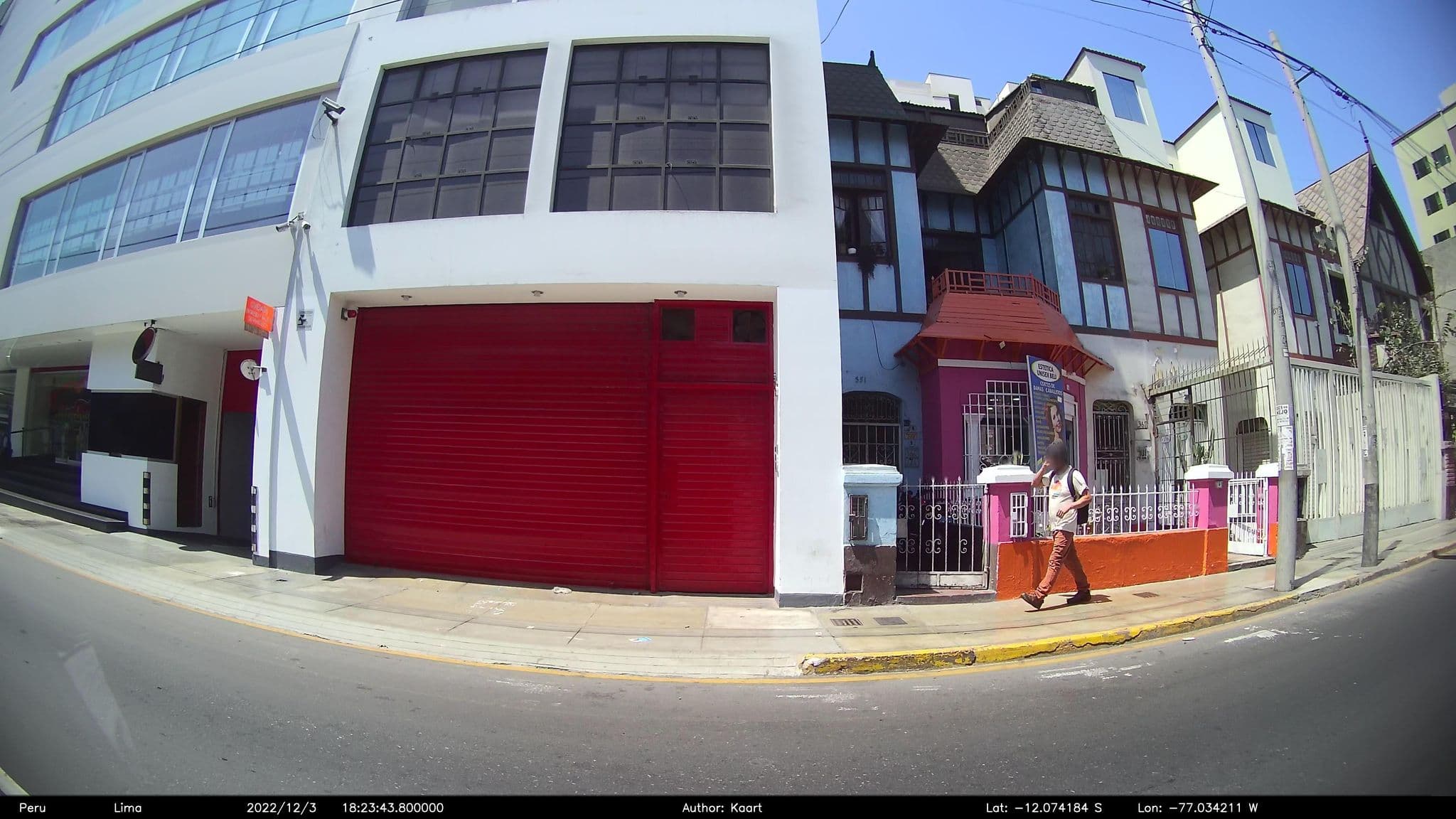 Street view near Hostal Las Camelias, Jesus Maria — © kaart5 (CC BY-SA · Mapillary)
