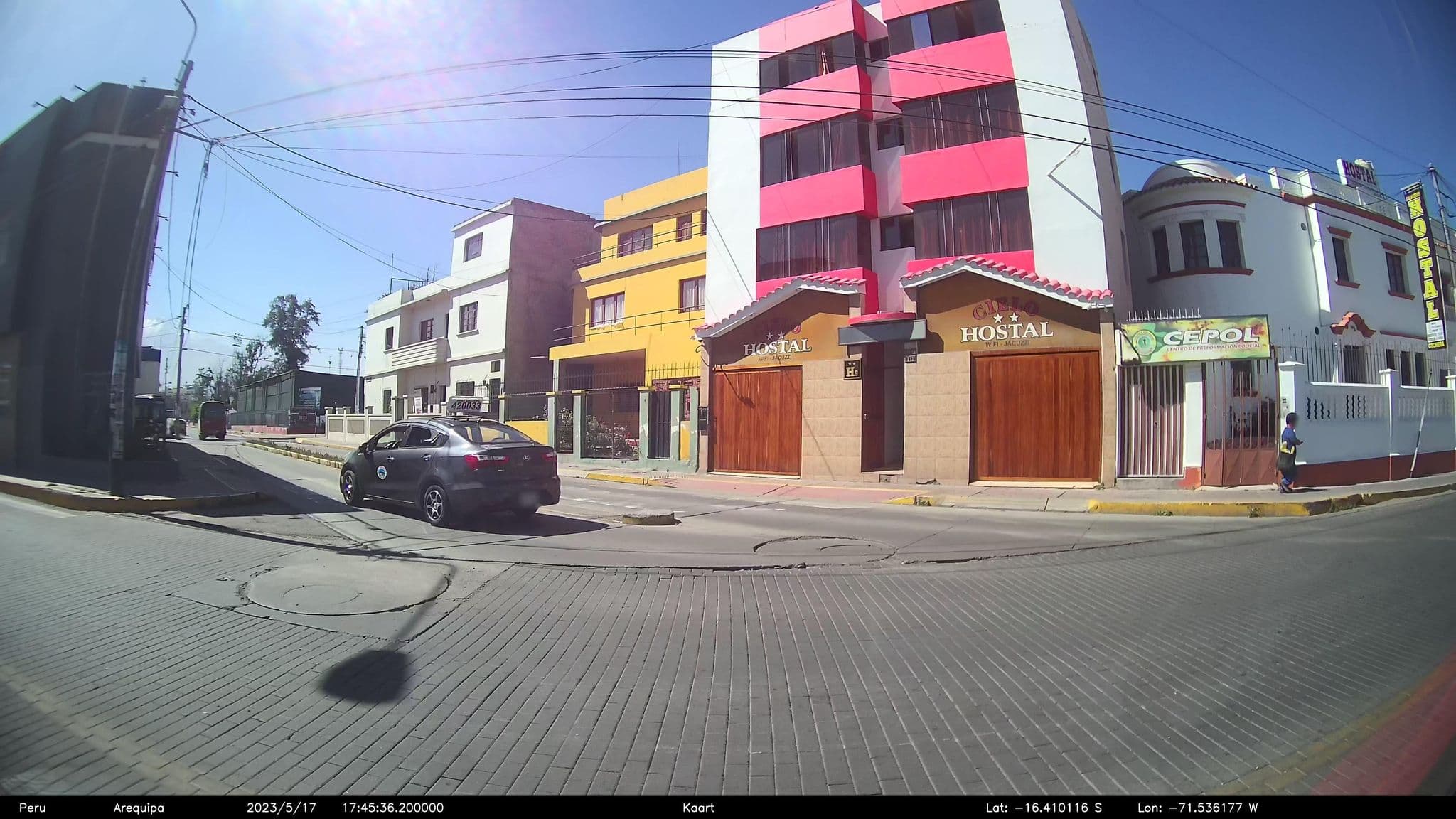 Street view near Hostal Cielo, Arequipa