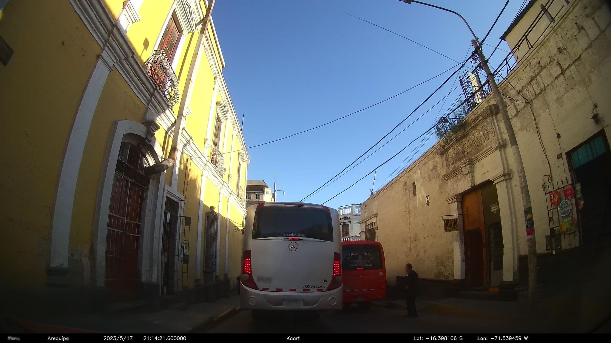 Street view near Casona Bolognesi, Arequipa