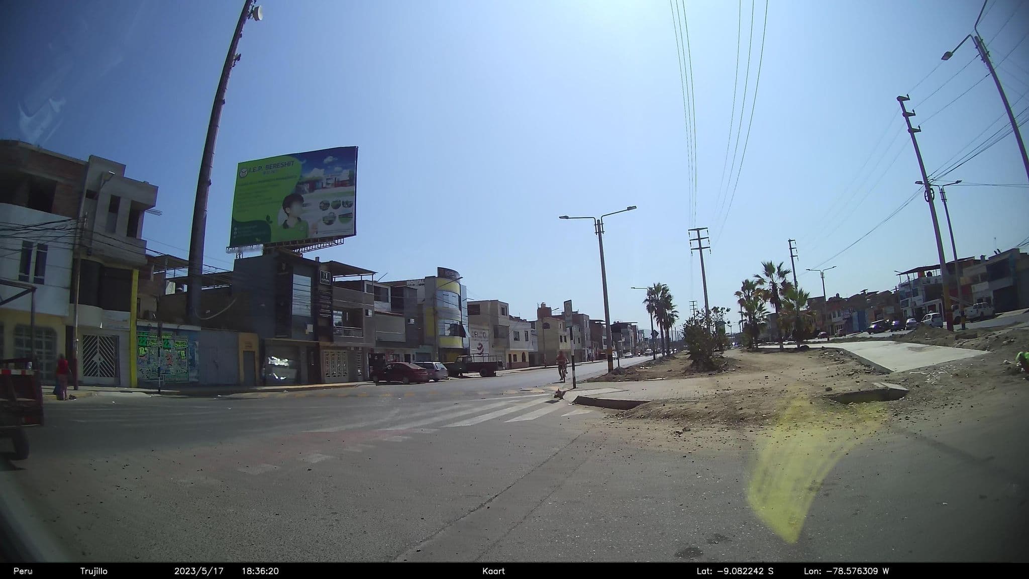 Street view near Hostal Diamante Chimbote, Chimbote — © kaart_2 (CC BY-SA · Mapillary)